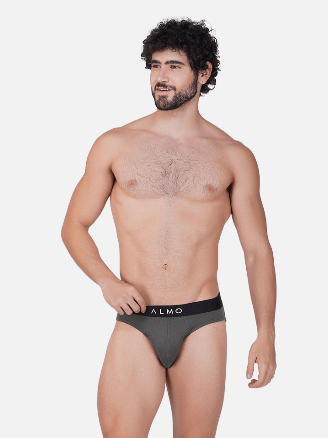 

Almo Wear Mid Rise Briefs MME-B-103, Grey