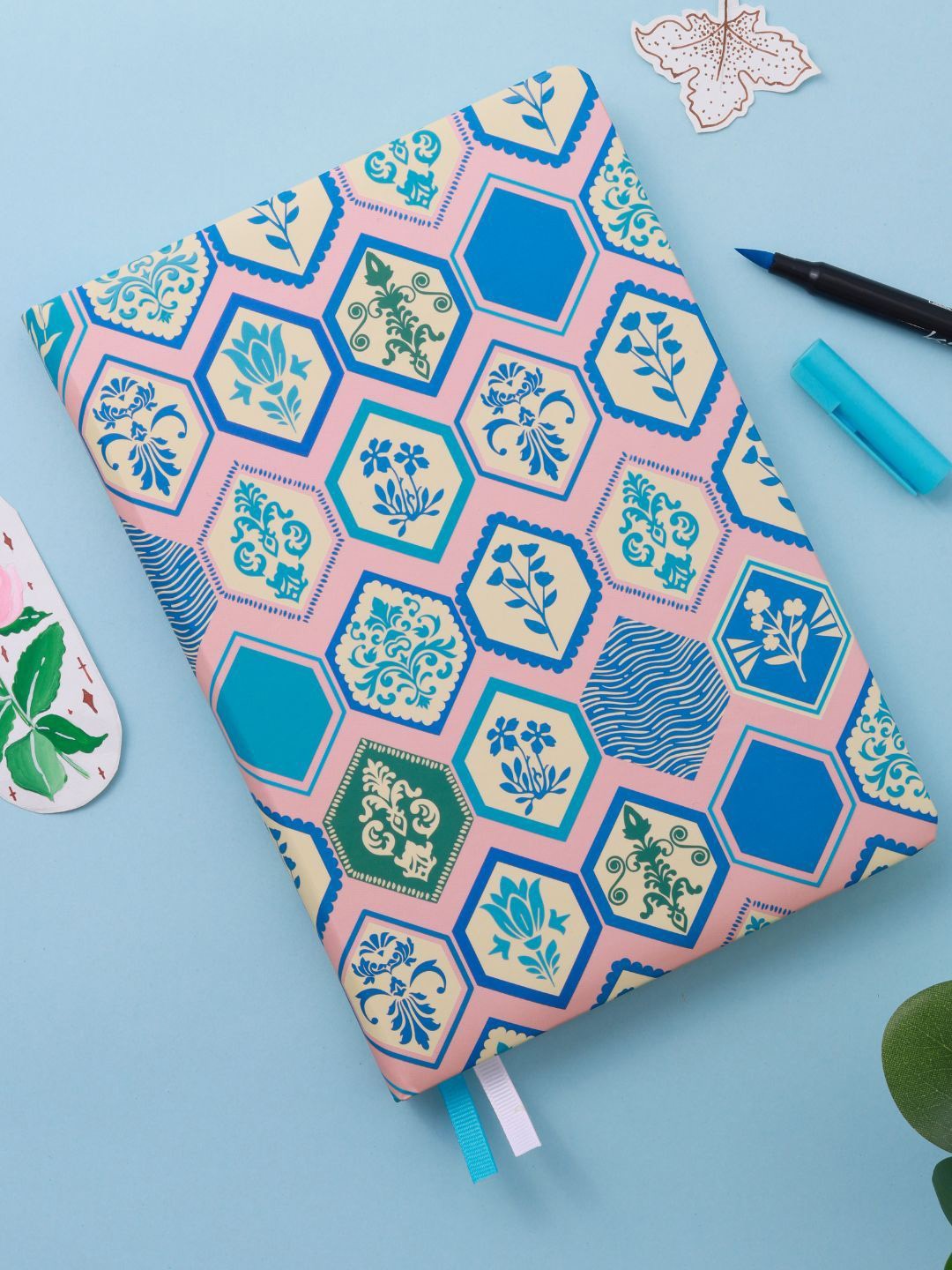 

Doodle Self Design Notebook, Pink