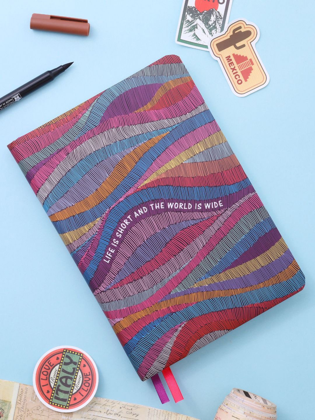 

Doodle Self Design Notebook, Pink