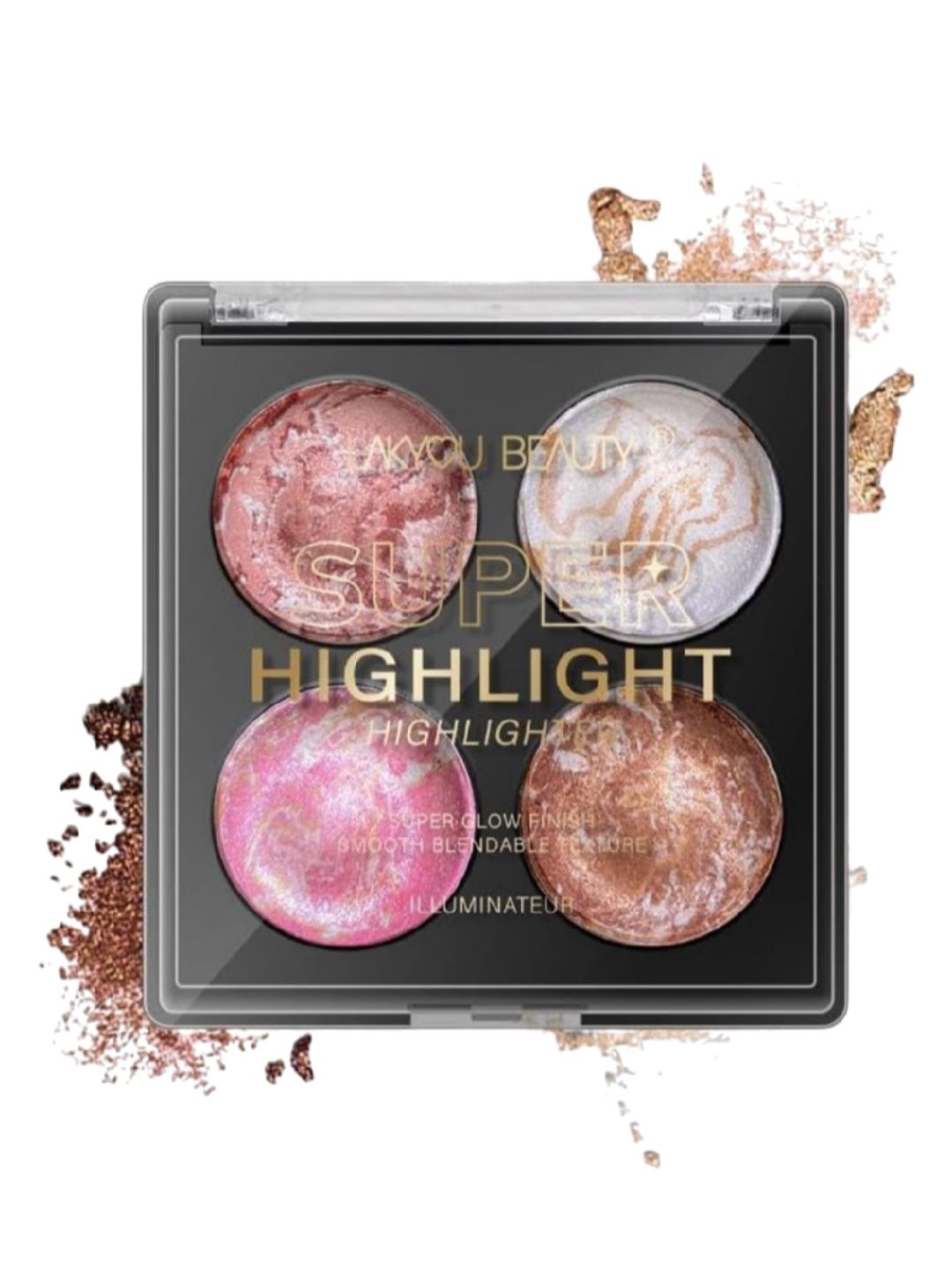 

LAKYOU BEAUTY Super Highlighter Palette - 15g - Shade 03, Multi