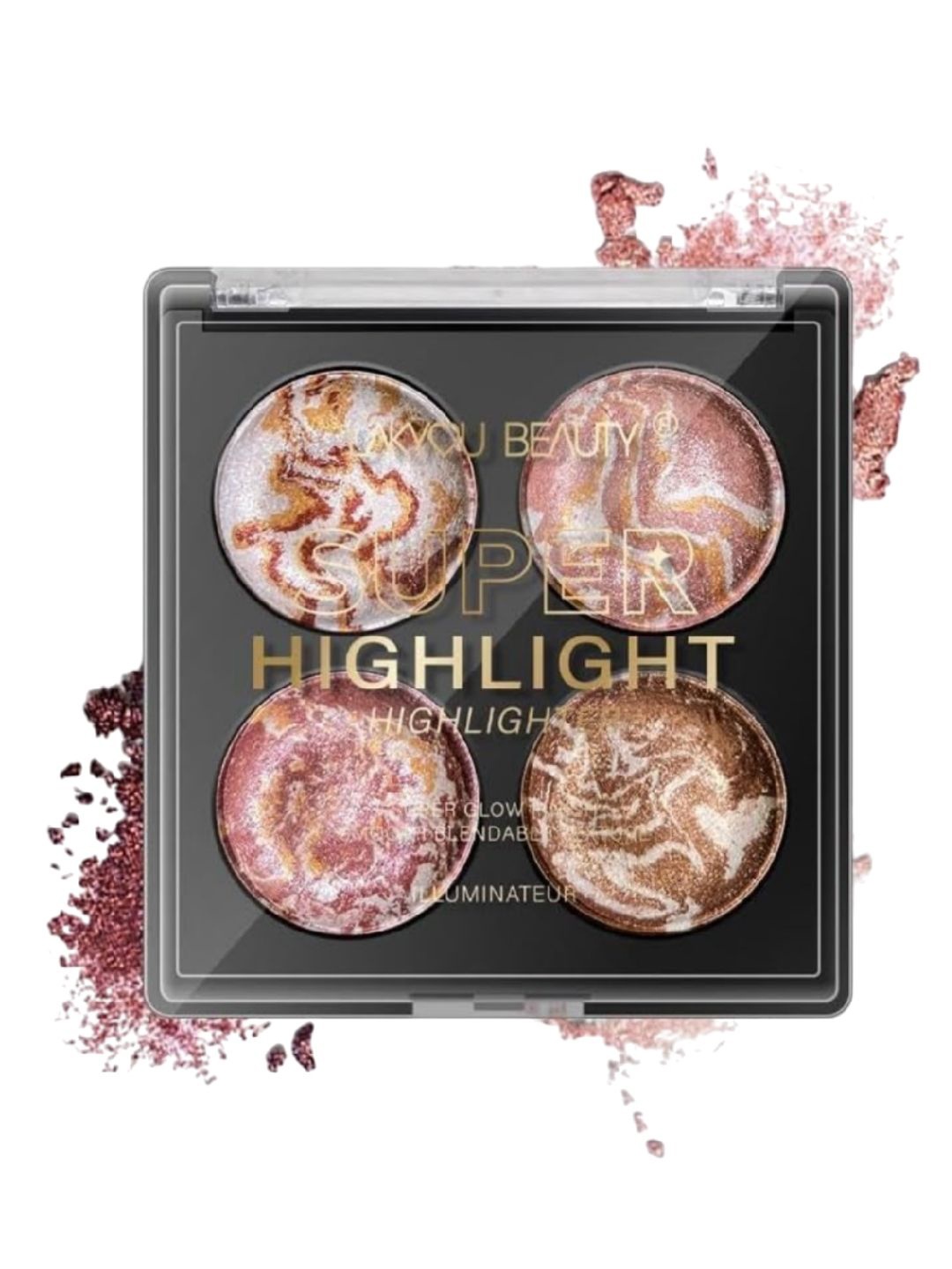 

LAKYOU BEAUTY Super Highlighter Palette - 15g - Shade 02, Multi