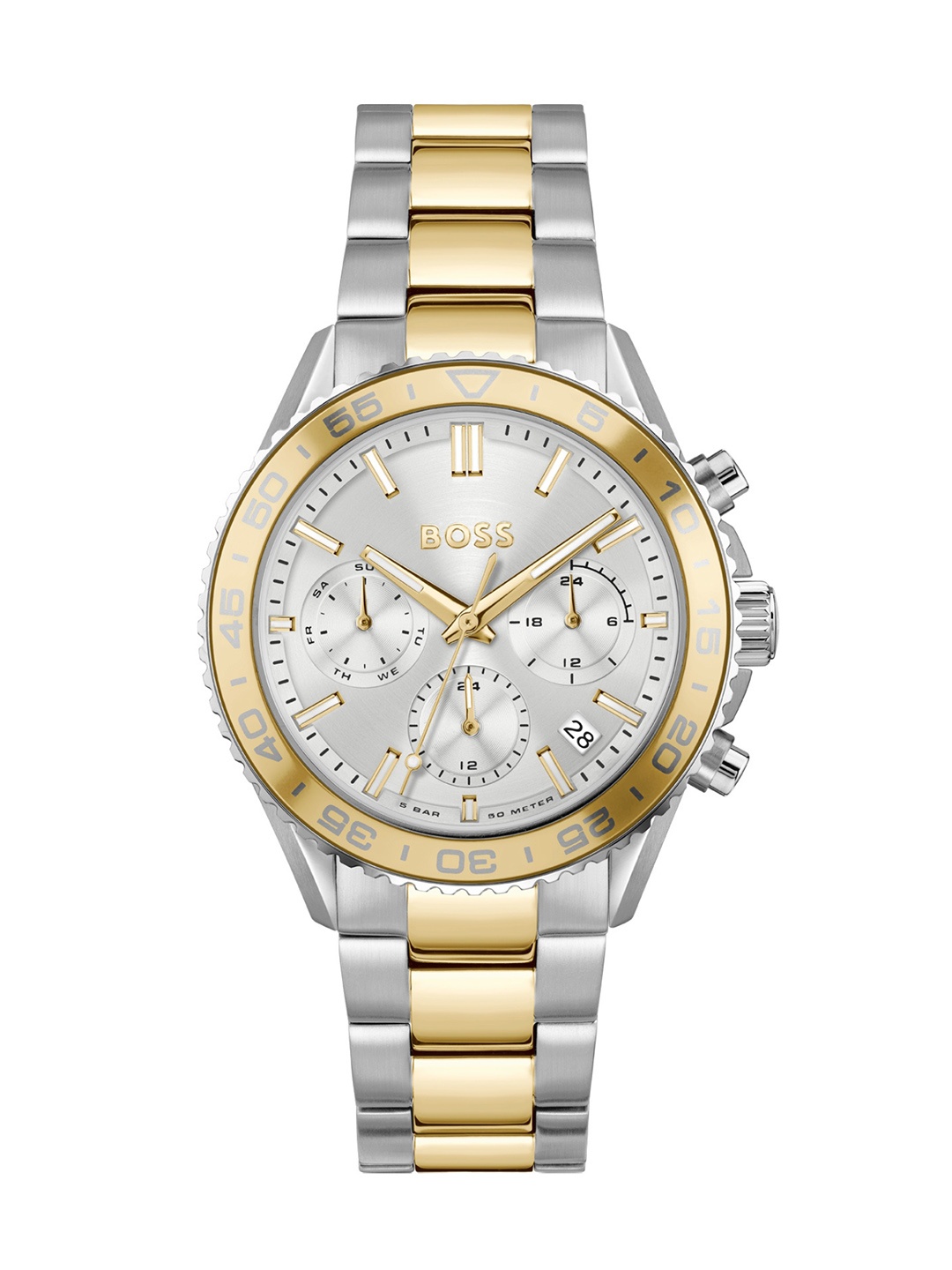 

BOSS Women Runner For Her Bracelet Style Analogue Watch 1502756-White, Silver