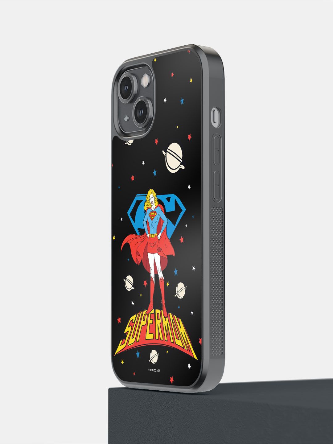 

macmerise Quirky Printed Real 3D iPhone 14 Back Case Mobile Accessories, Black