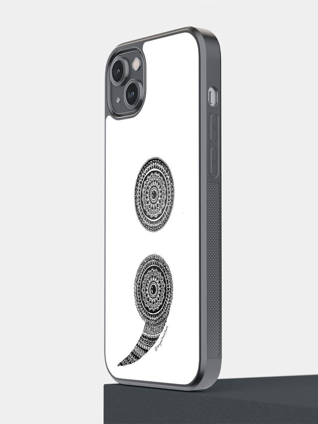 

macmerise Quirky Printed Impact Resistant iPhone 14 Plus Back Case Mobile Accessories, White