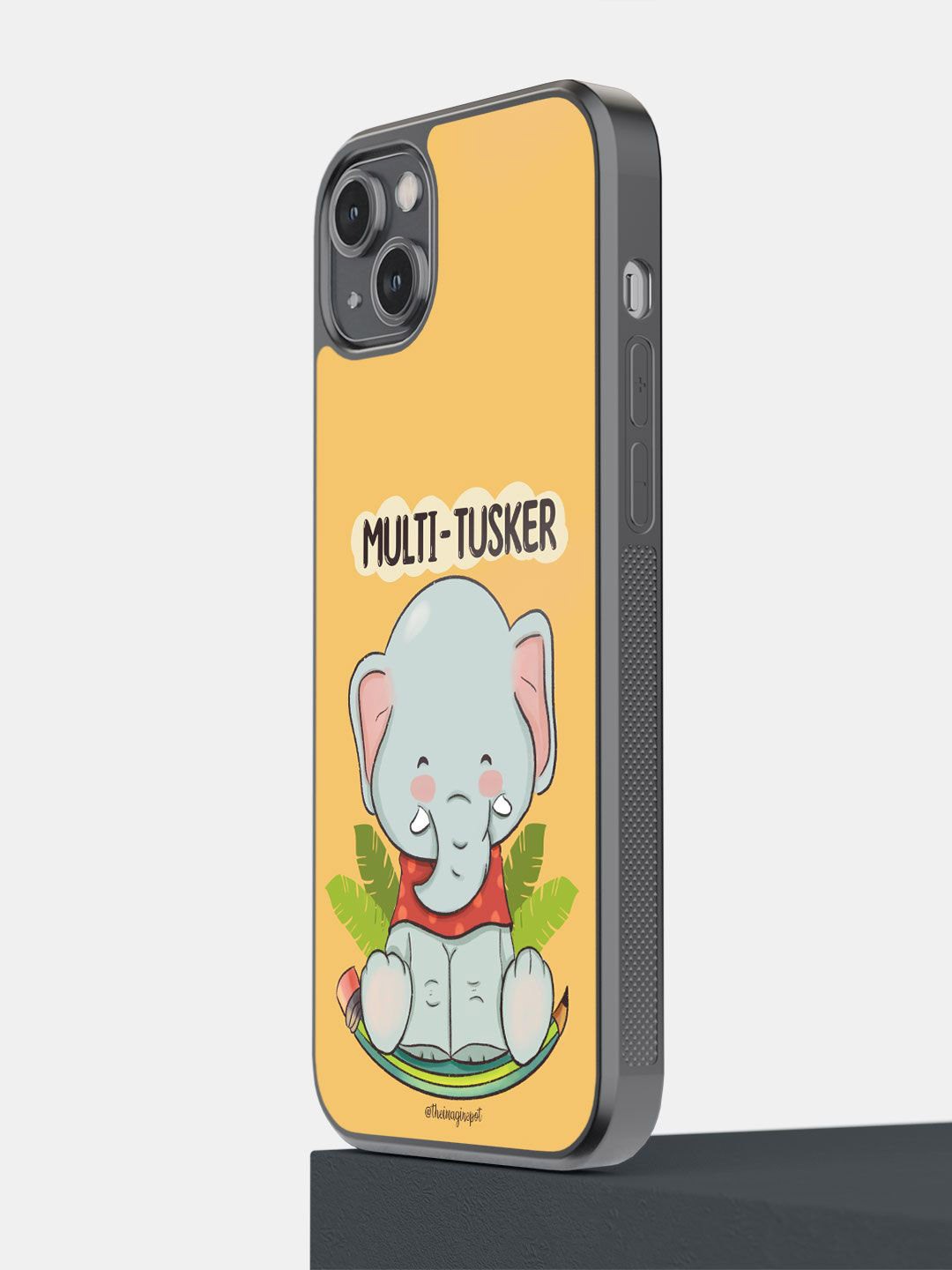 

macmerise Quirky Printed Impact Resistant iPhone 14 Plus Back Case Mobile Accessories, Yellow