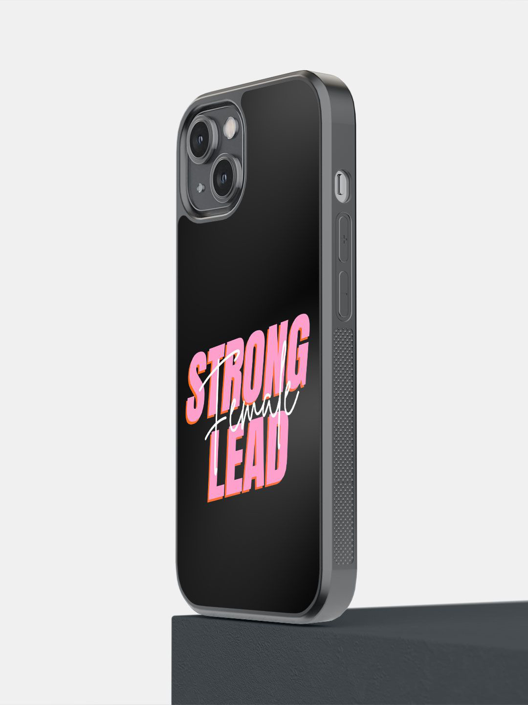 

macmerise Impact Resistant Typography Printed iPhone 14 Back Case Mobile Accessories, Black