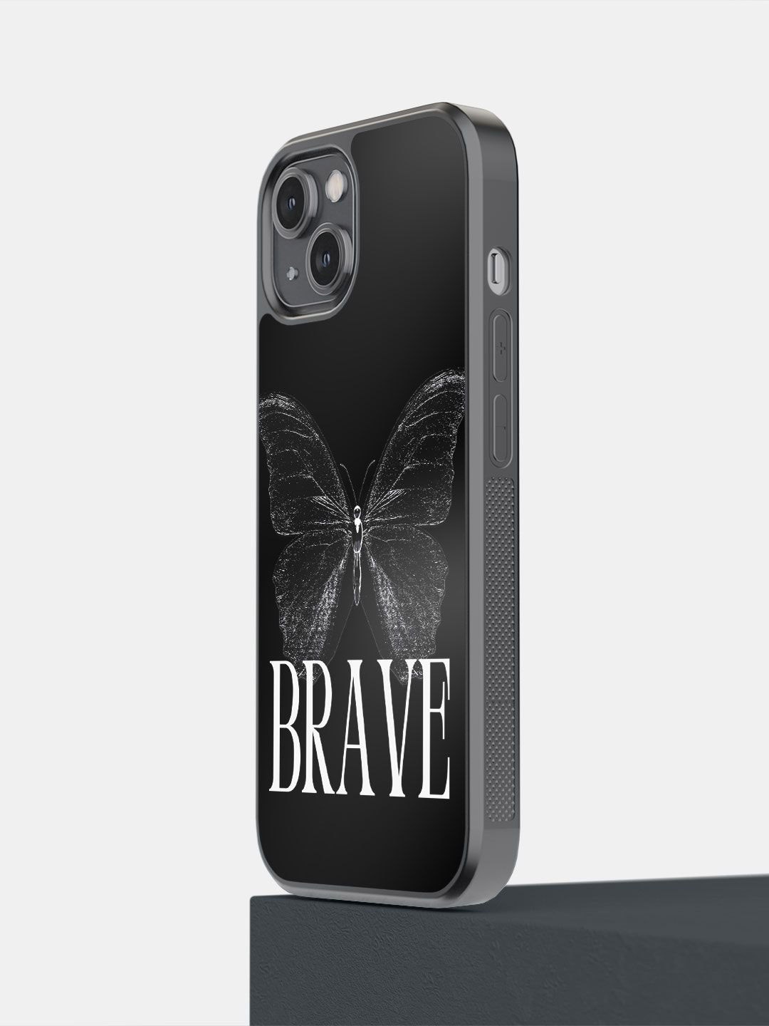 

macmerise Impact Resistant Typography Printed iPhone 14 Back Case Mobile Accessories, Black
