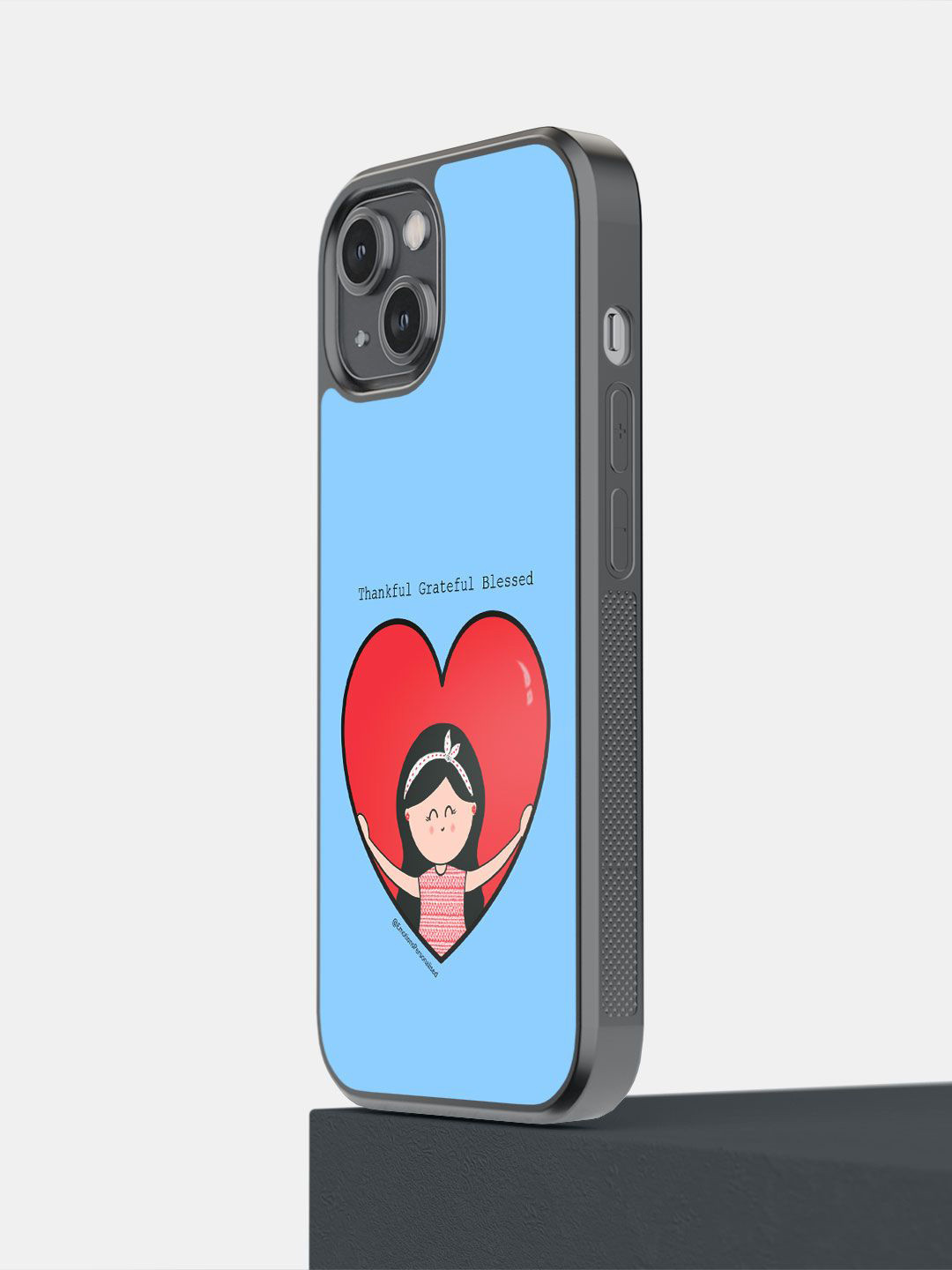 

macmerise Impact Resistant Quirky Printed iPhone 14 Back Case Mobile Accessories, Blue