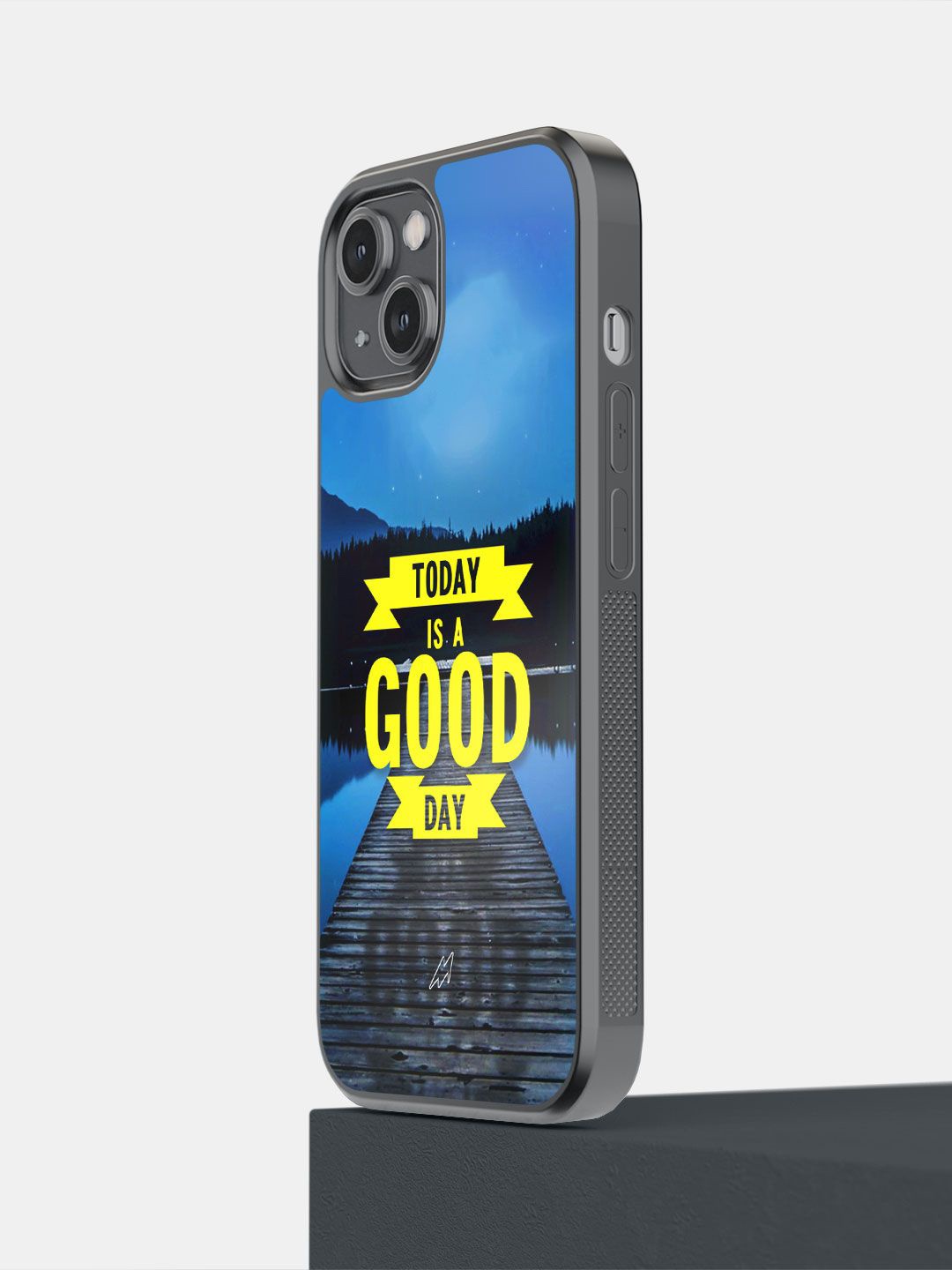 

macmerise Impact Resistant Typography Printed iPhone 14 Back Case Mobile Accessories, Blue