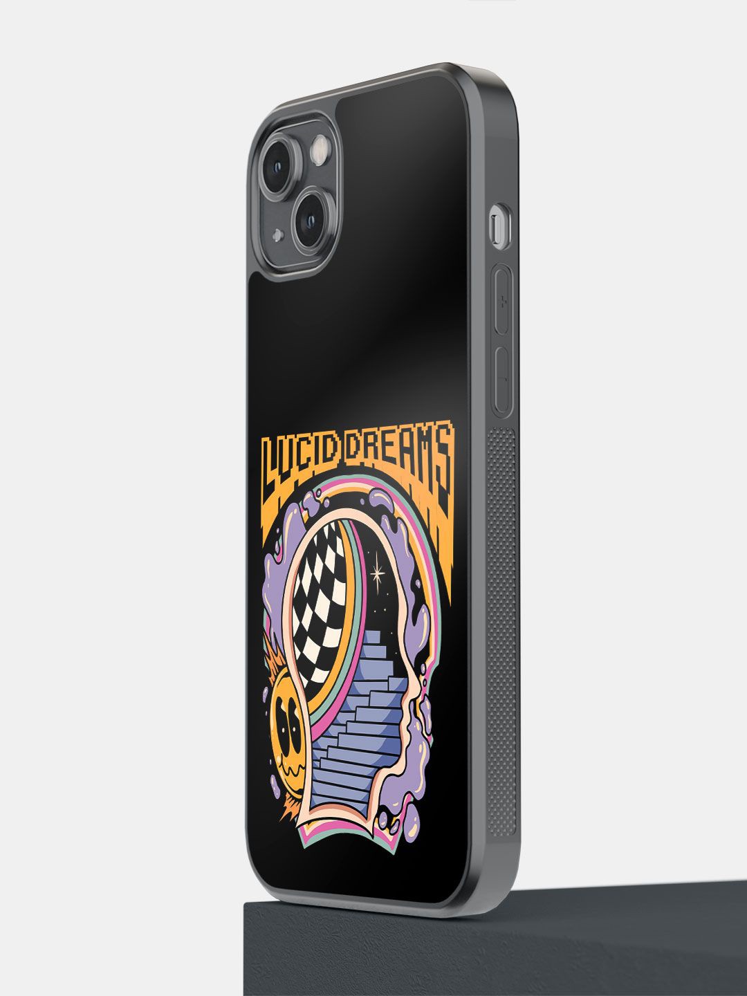 

macmerise Typography Printed Impact Resistant iPhone 14 Plus Back Case Mobile Accessories, Black