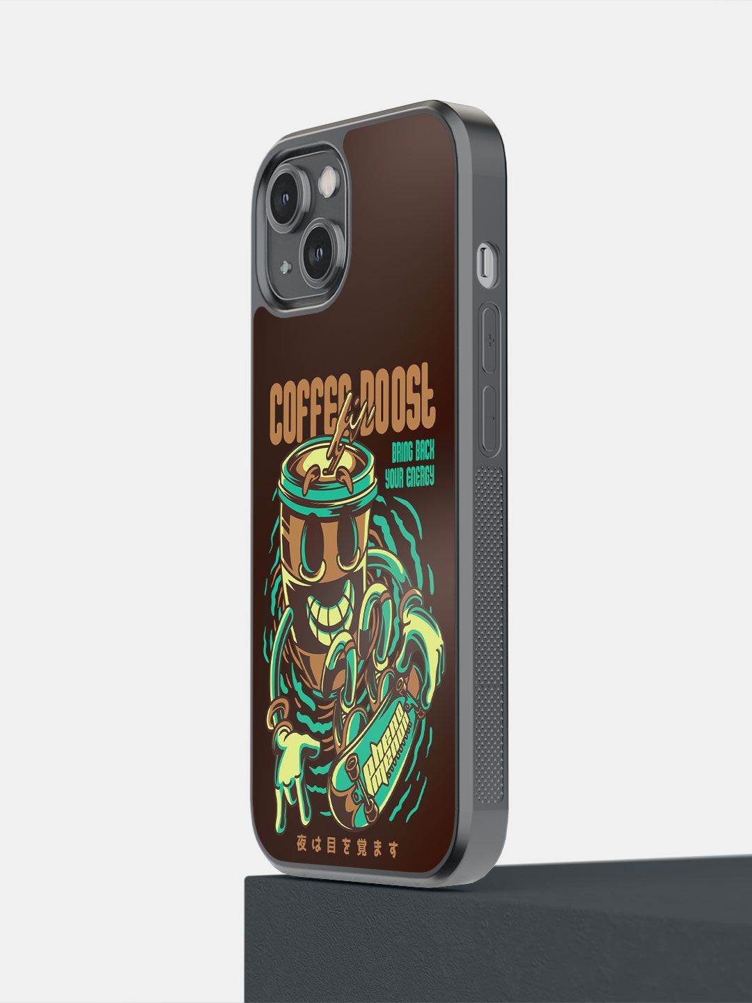 

macmerise Impact Resistant Printed iPhone 14 Back Case Mobile Accessories, Brown