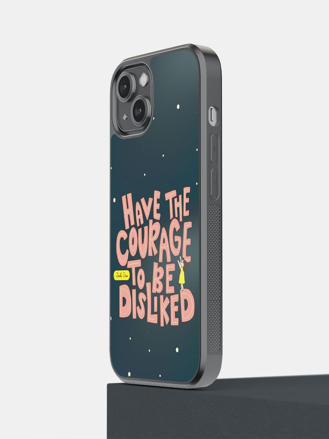 

macmerise Typography Printed Impact Resistant iPhone 14 Back Case Mobile Accessories, Teal
