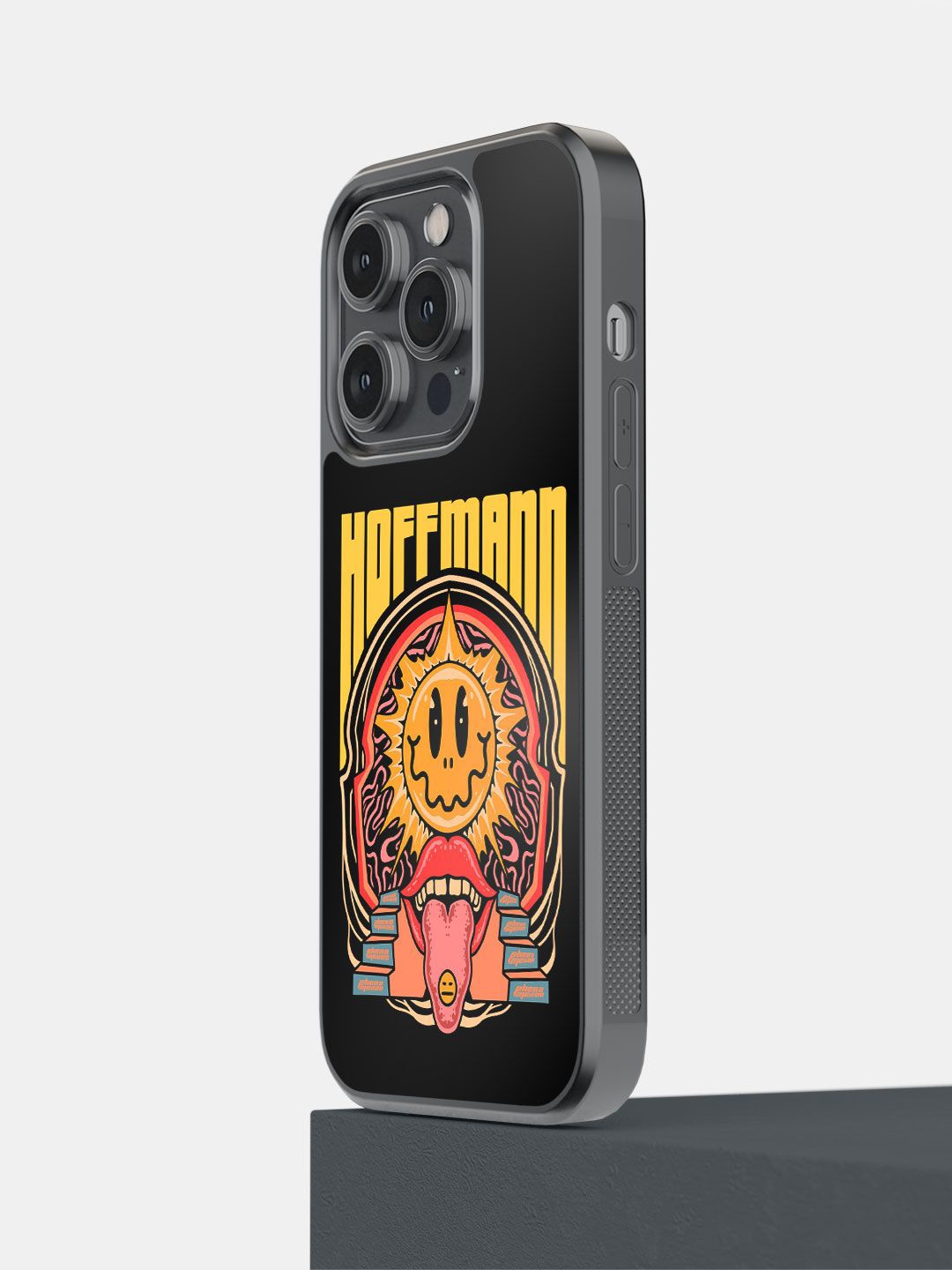 

macmerise Quirky Printed iPhone 14 Pro Back Case Mobile Accessories, Black