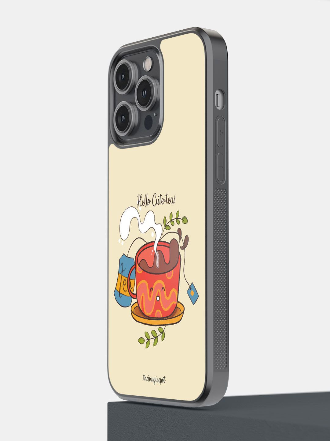 

macmerise Quirky Printed iPhone 14 Pro Max Back Case Mobile Accessories, Cream