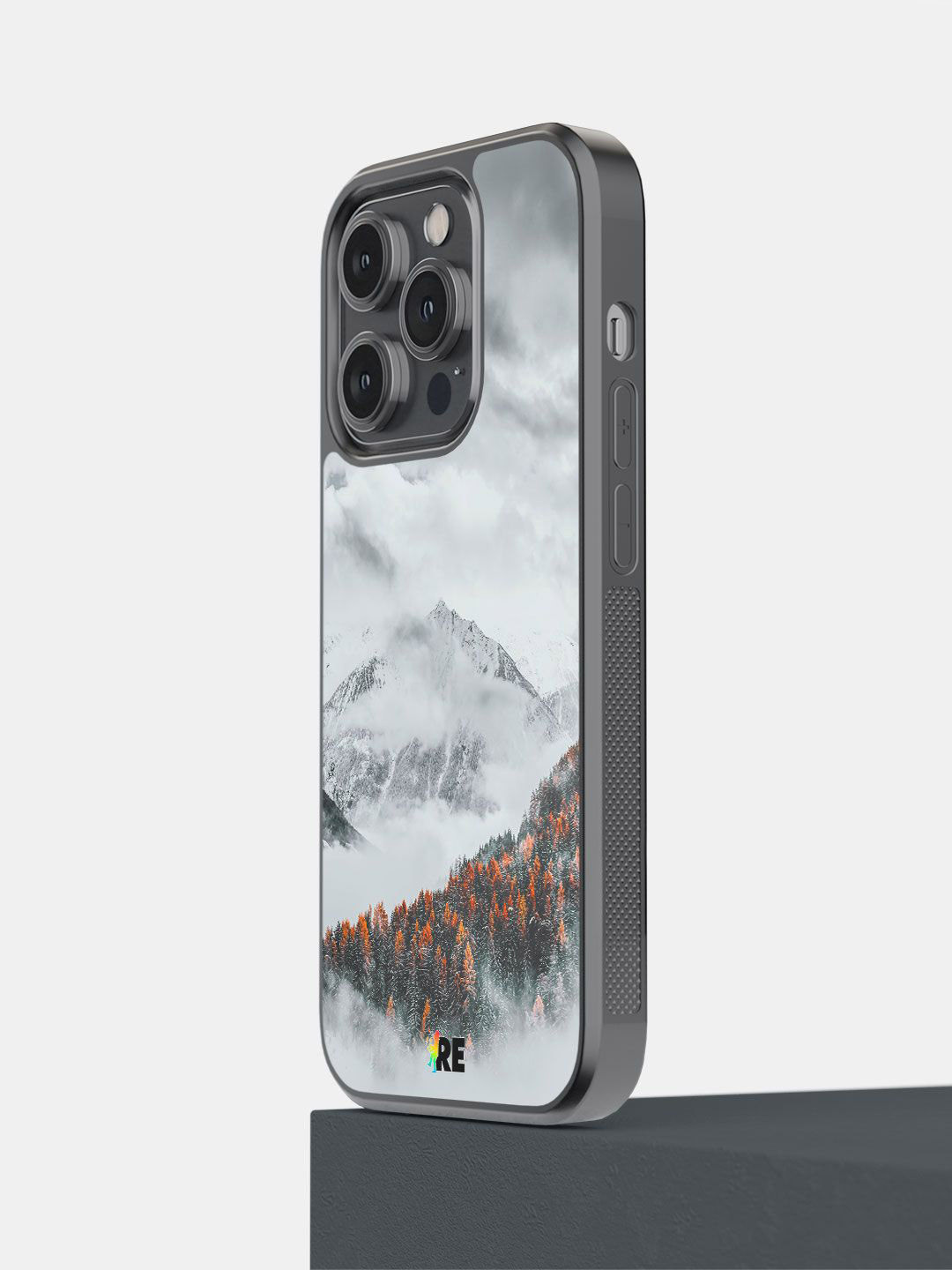 

macmerise Floral Printed iPhone 14 Pro Back Case Mobile Accessories, Grey