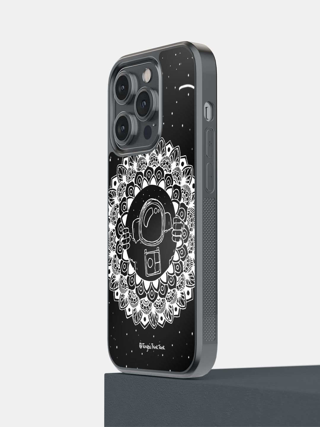 

macmerise Quirky Printed iPhone 14 Pro Back Case Mobile Accessories, Black