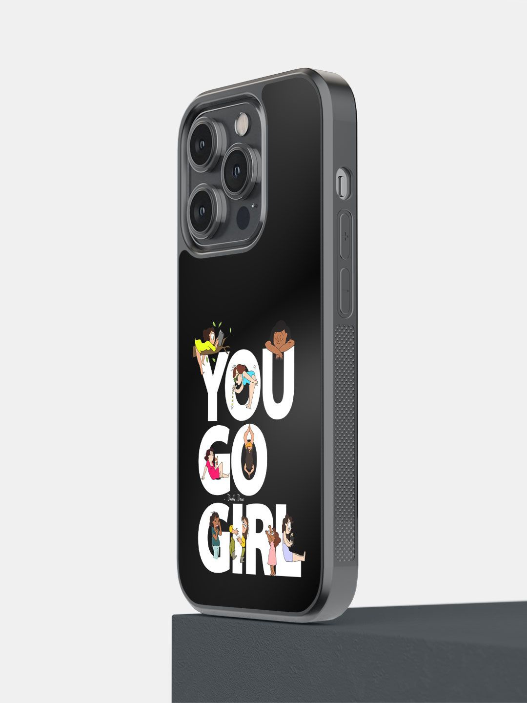 

macmerise Typography Printed iPhone 14 Pro Back Case Mobile Accessories, Black
