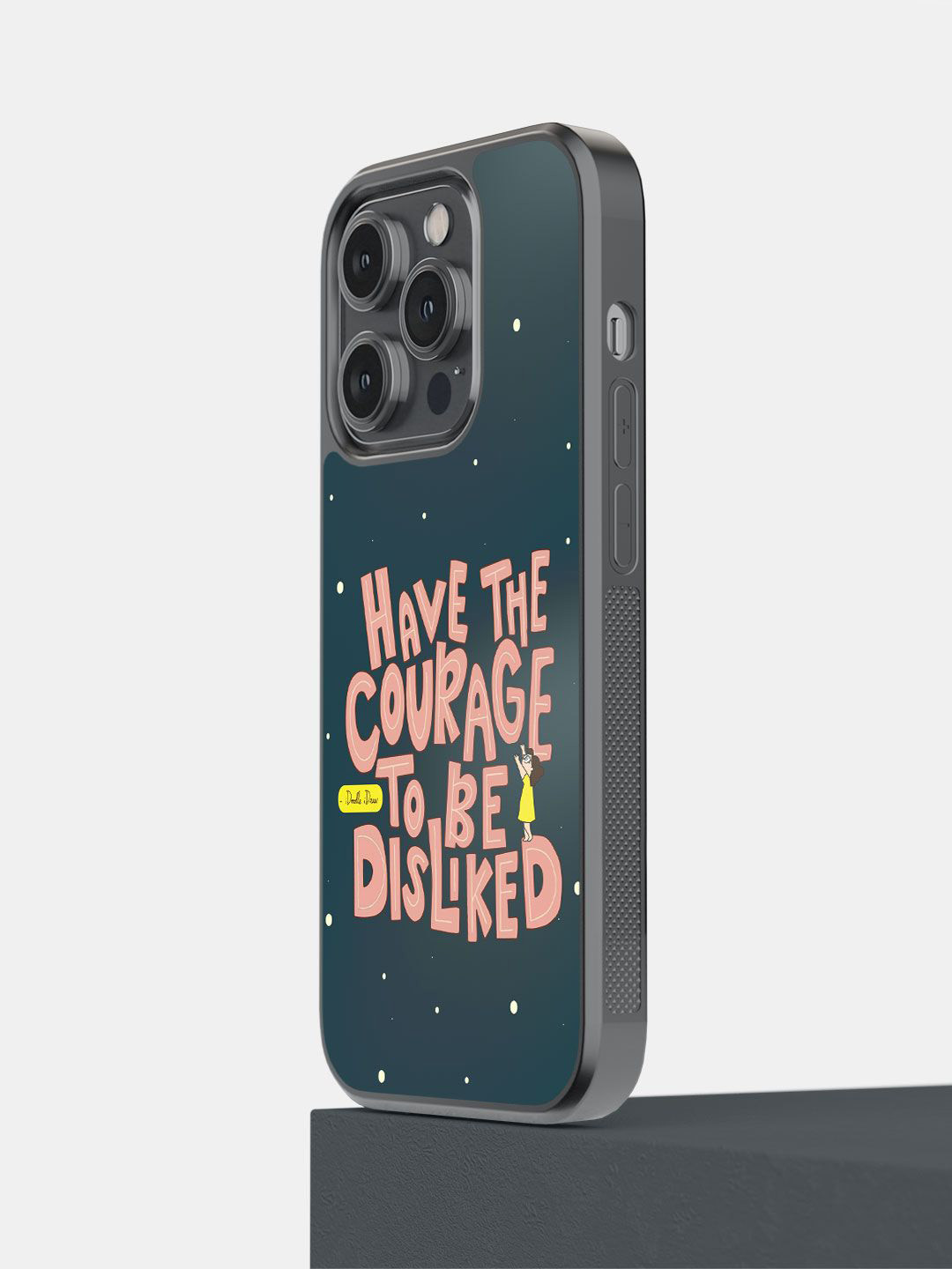 

macmerise Impact Resistant Typography Printed iPhone 14 Pro Back Case Mobile Accessories, Teal