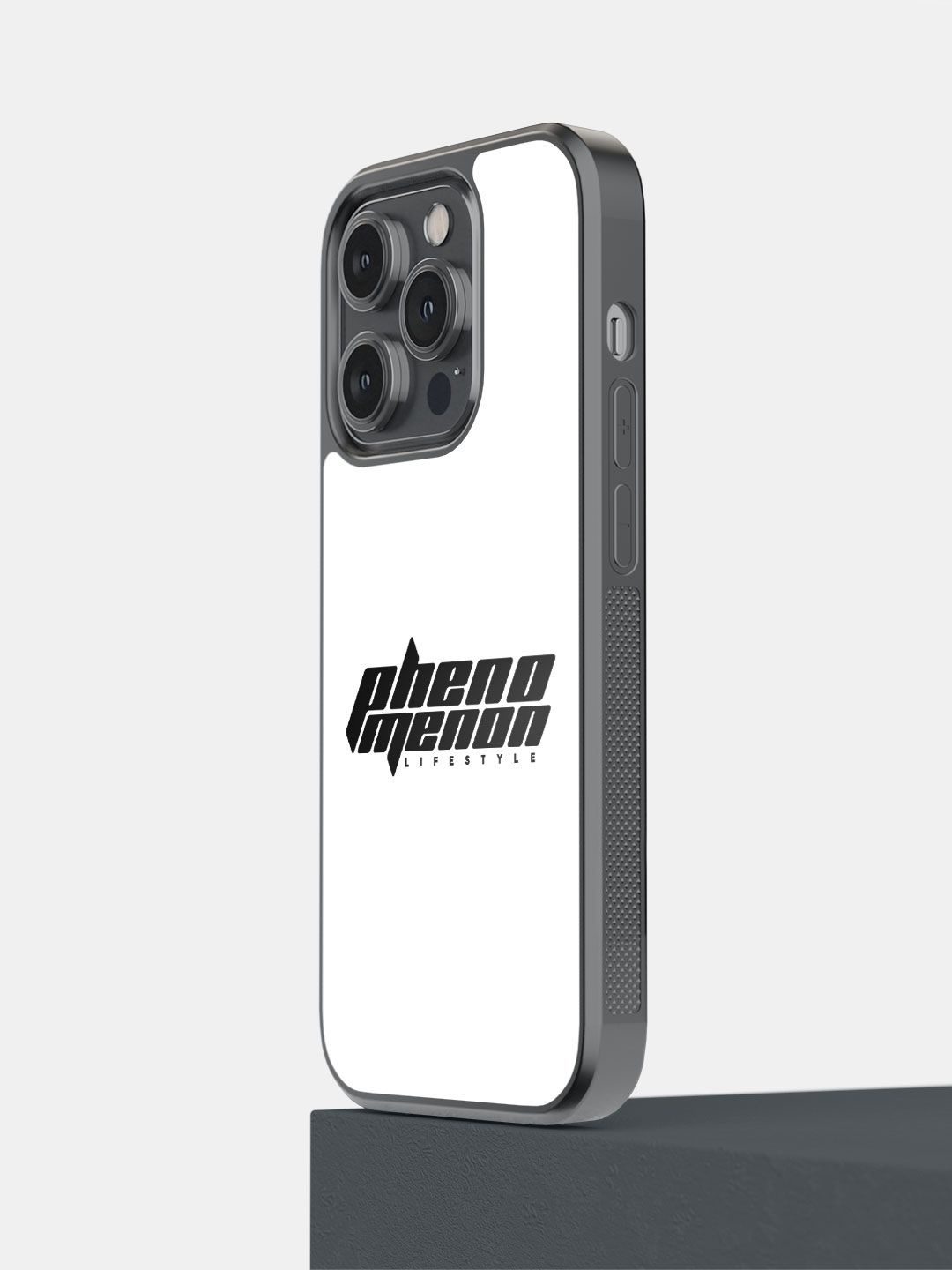 

macmerise Impact Resistant Typography Printed iPhone 14 Pro Back Case Mobile Accessories, White