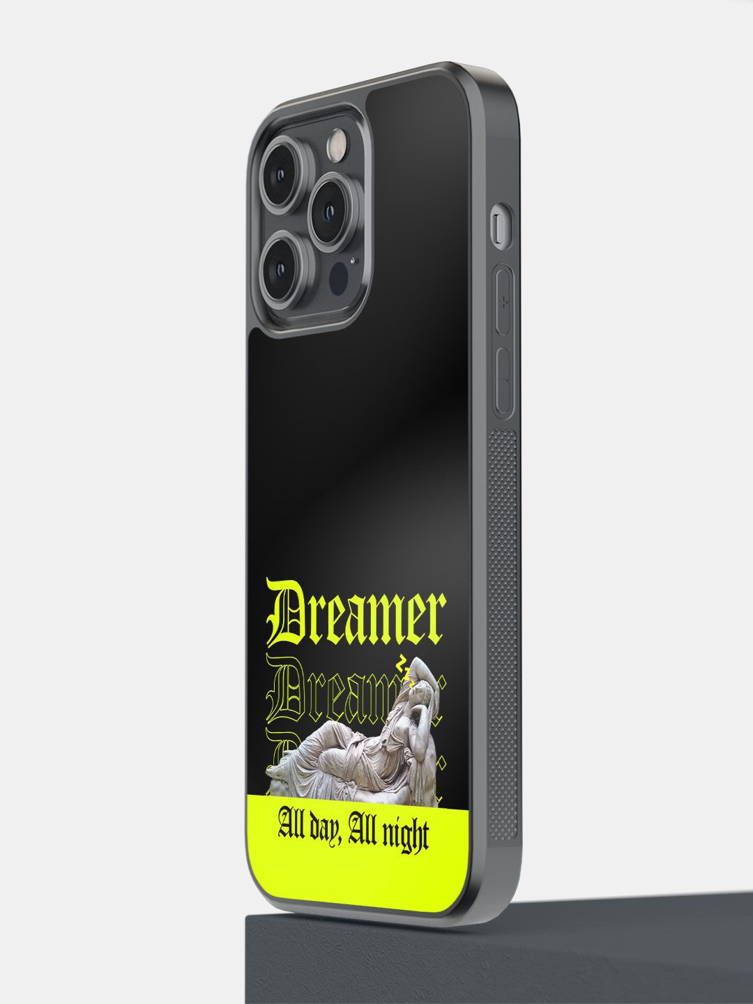 

macmerise Typography Printed iPhone 14 Pro Max Back Case Mobile Accessories, Black