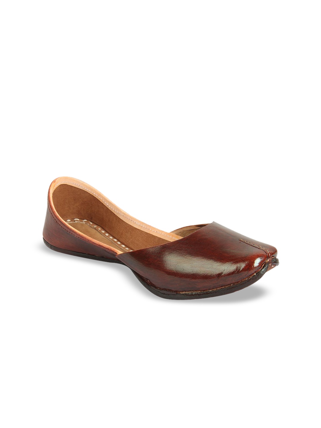 

Ta Chic Women Ethnic Square Toe Mojaris, Brown