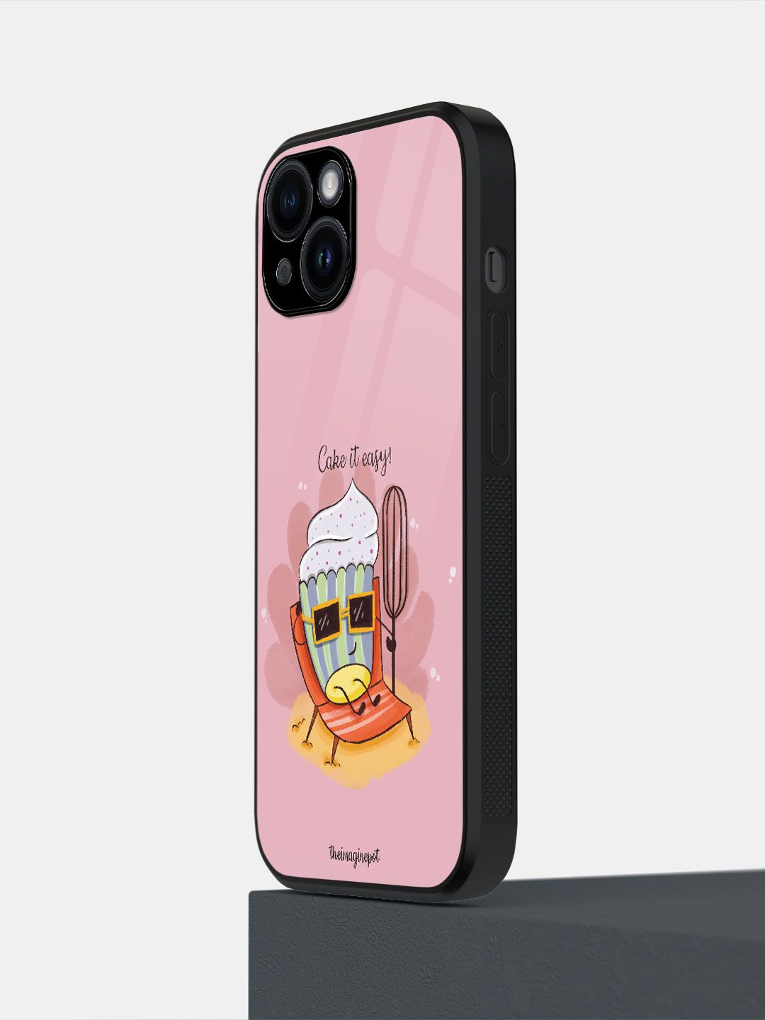

macmerise Quirky Printed iPhone 14 Back Case Mobile Accessories, Pink