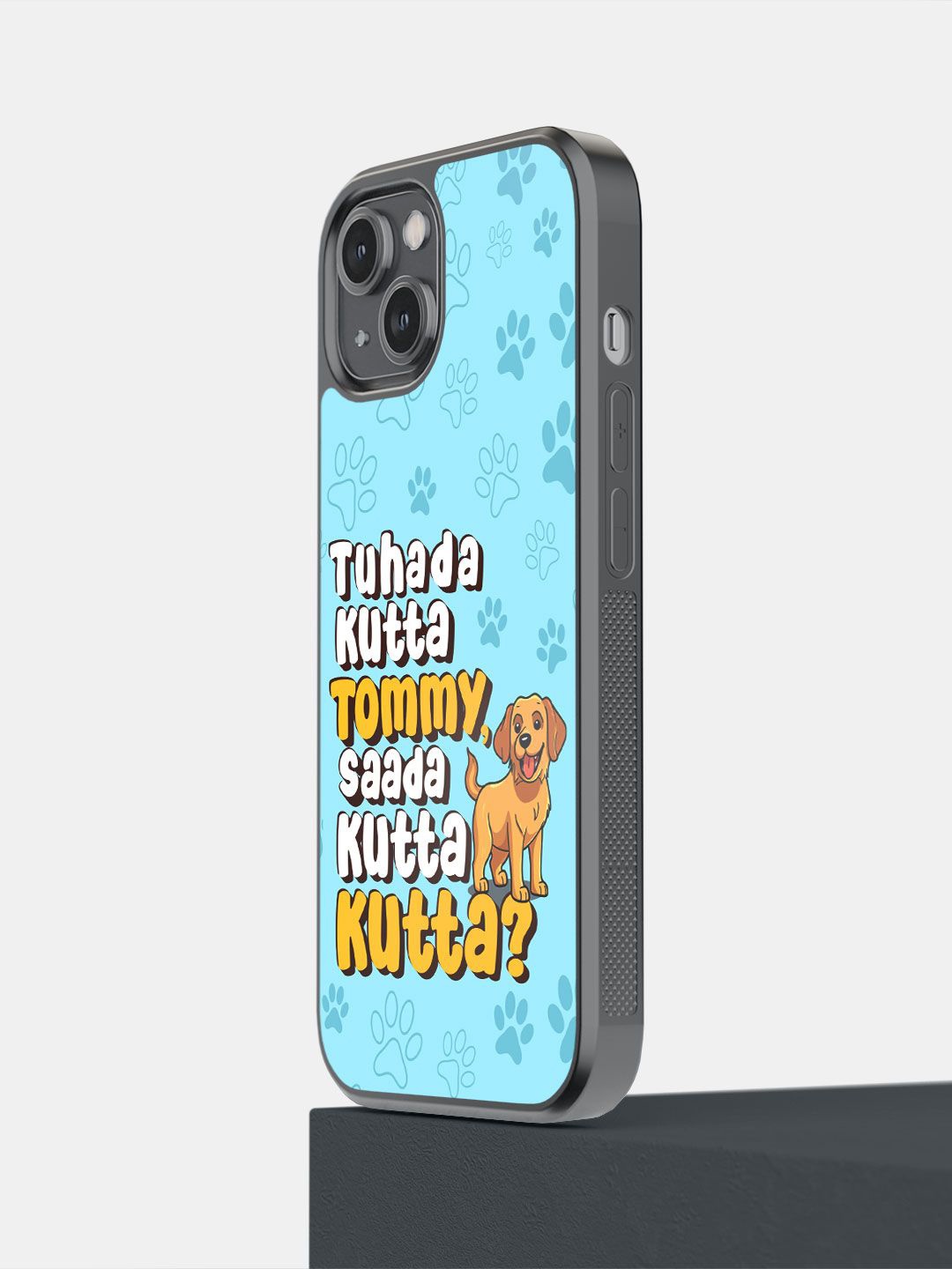 

macmerise Impact Resistant Typography Printed iPhone 14 Back Case Mobile Accessories, Blue