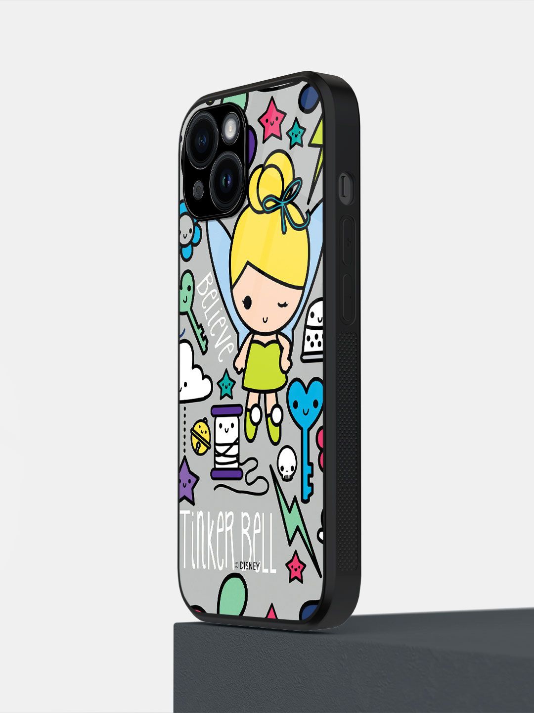 

macmerise Impact Resistant Quirky Printed iPhone 14 Back Case Mobile Accessories, Grey