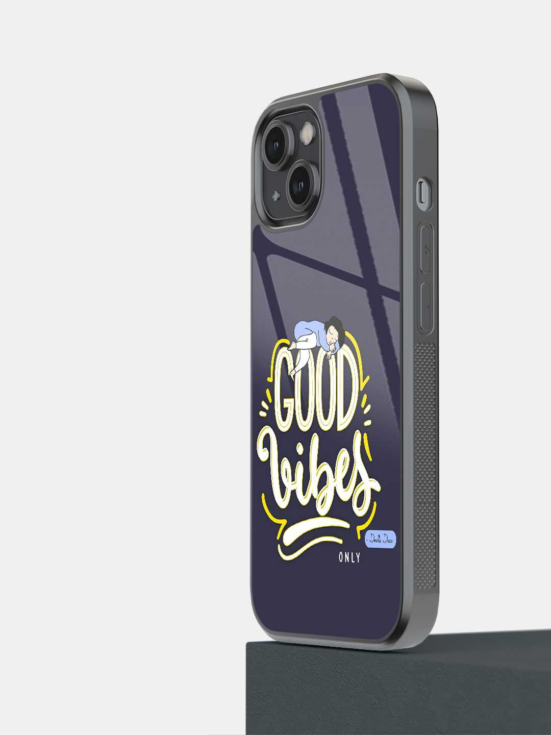 

macmerise Impact Resistant Typography Printed iPhone 14 Back Case Mobile Accessories, Black