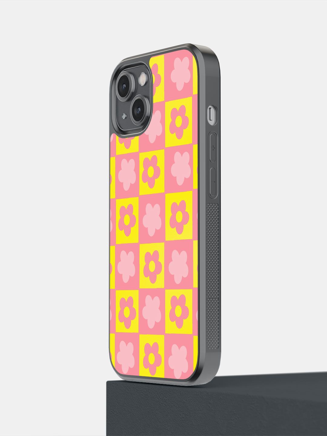 

macmerise Impact Resistant Floral Printed iPhone 14 Back Case Mobile Accessories, Yellow