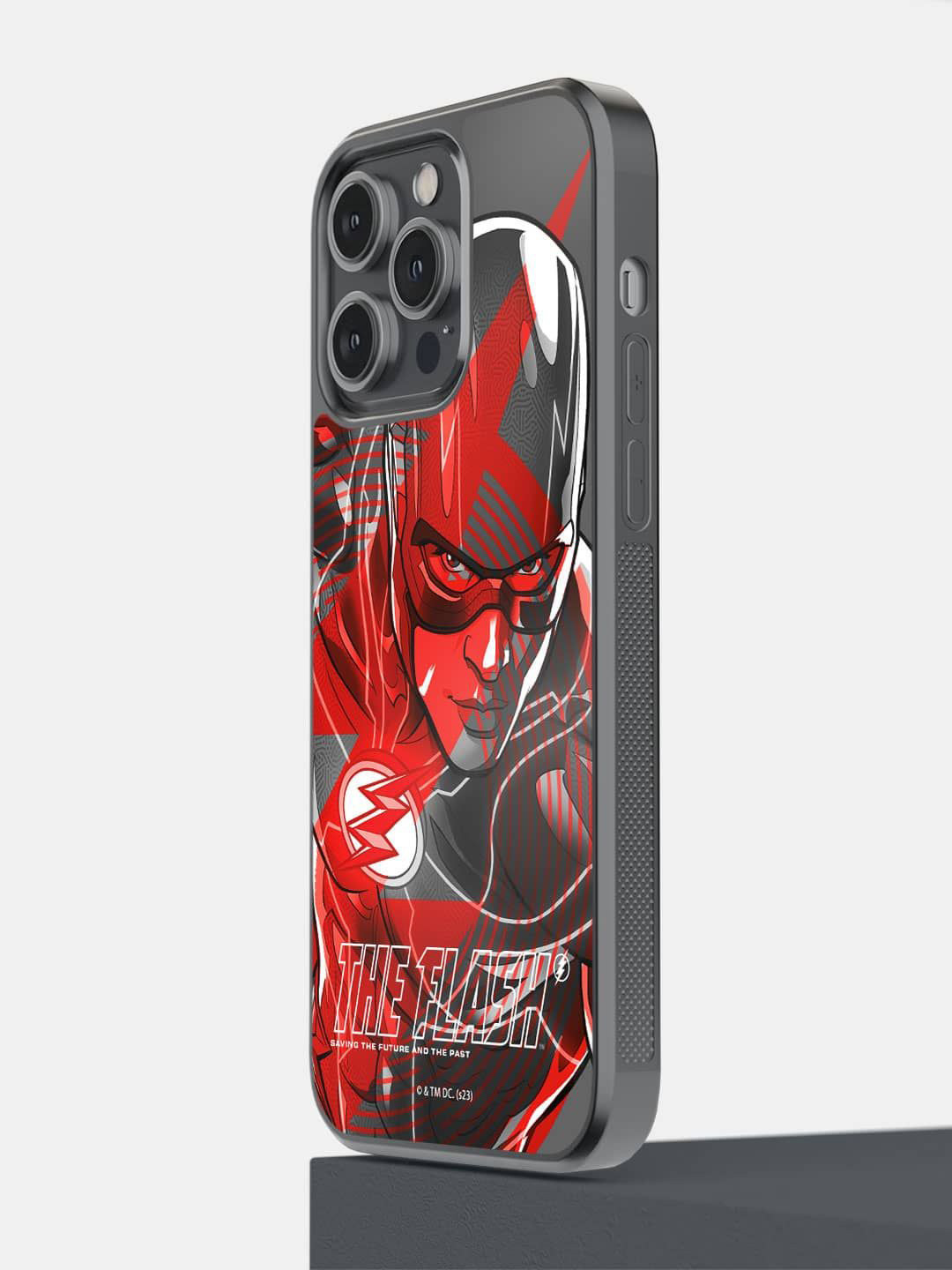 

macmerise Superhero Printed iPhone 14 Pro Max Back Case Mobile Accessories, Red