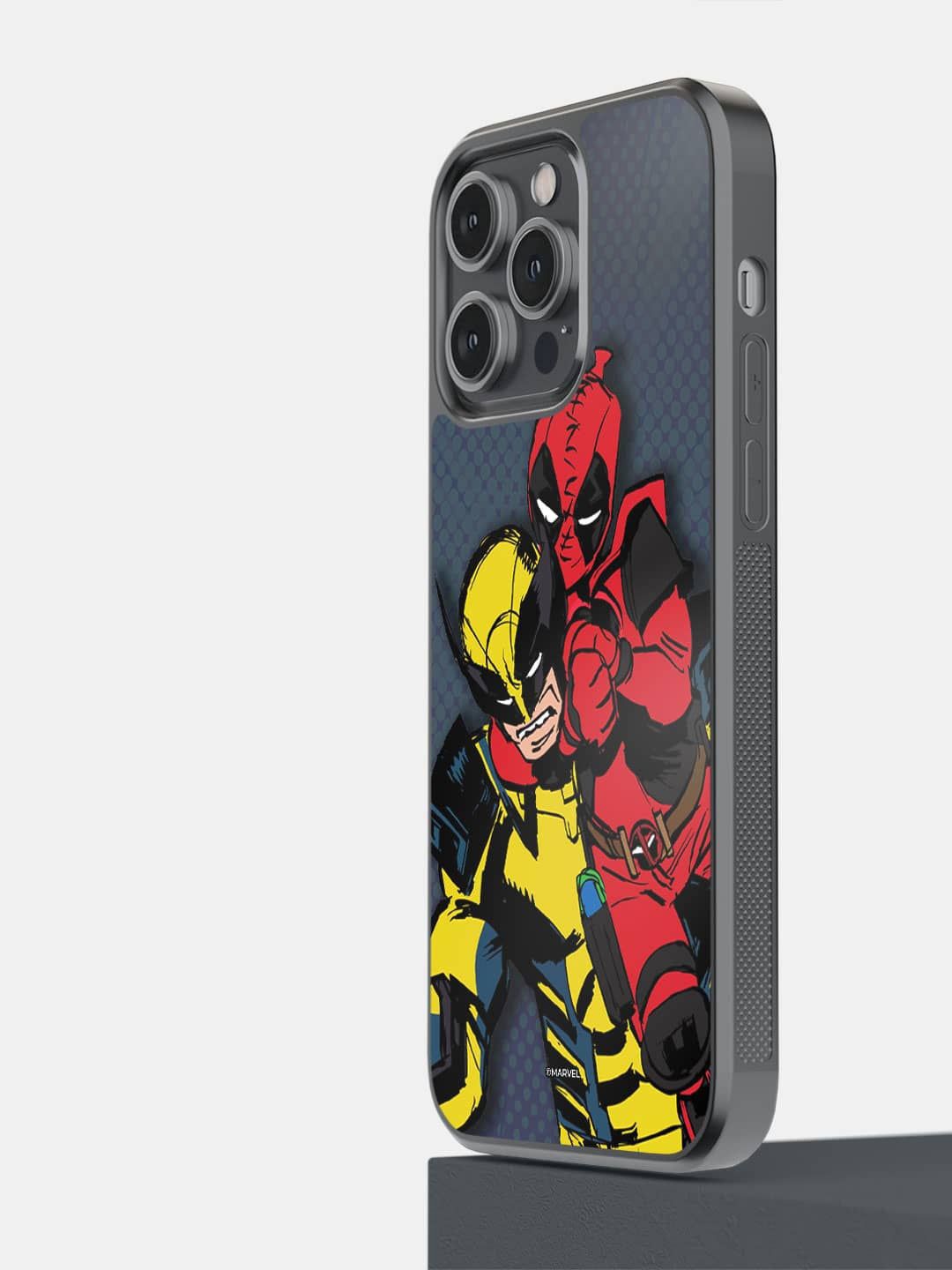 

macmerise Superhero Printed iPhone 14 Pro Max Back Case Mobile Accessories, Red