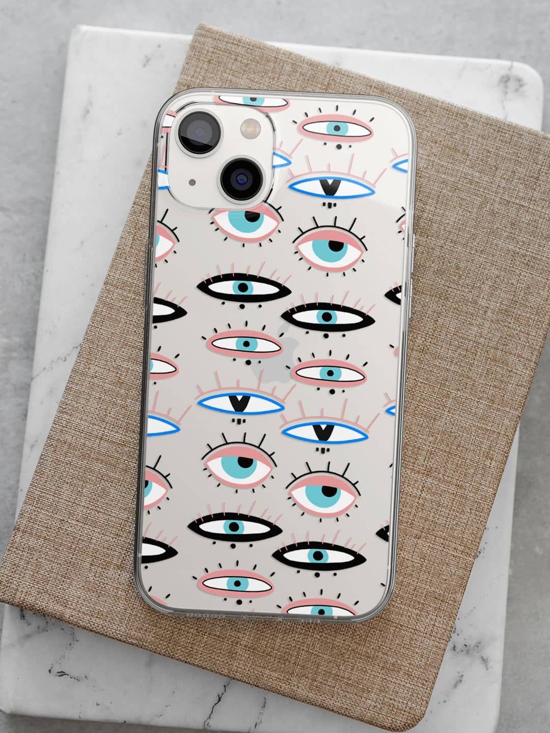 

macmerise Impact Resistant Printed iPhone 14 Back Case Mobile Accessories, Grey