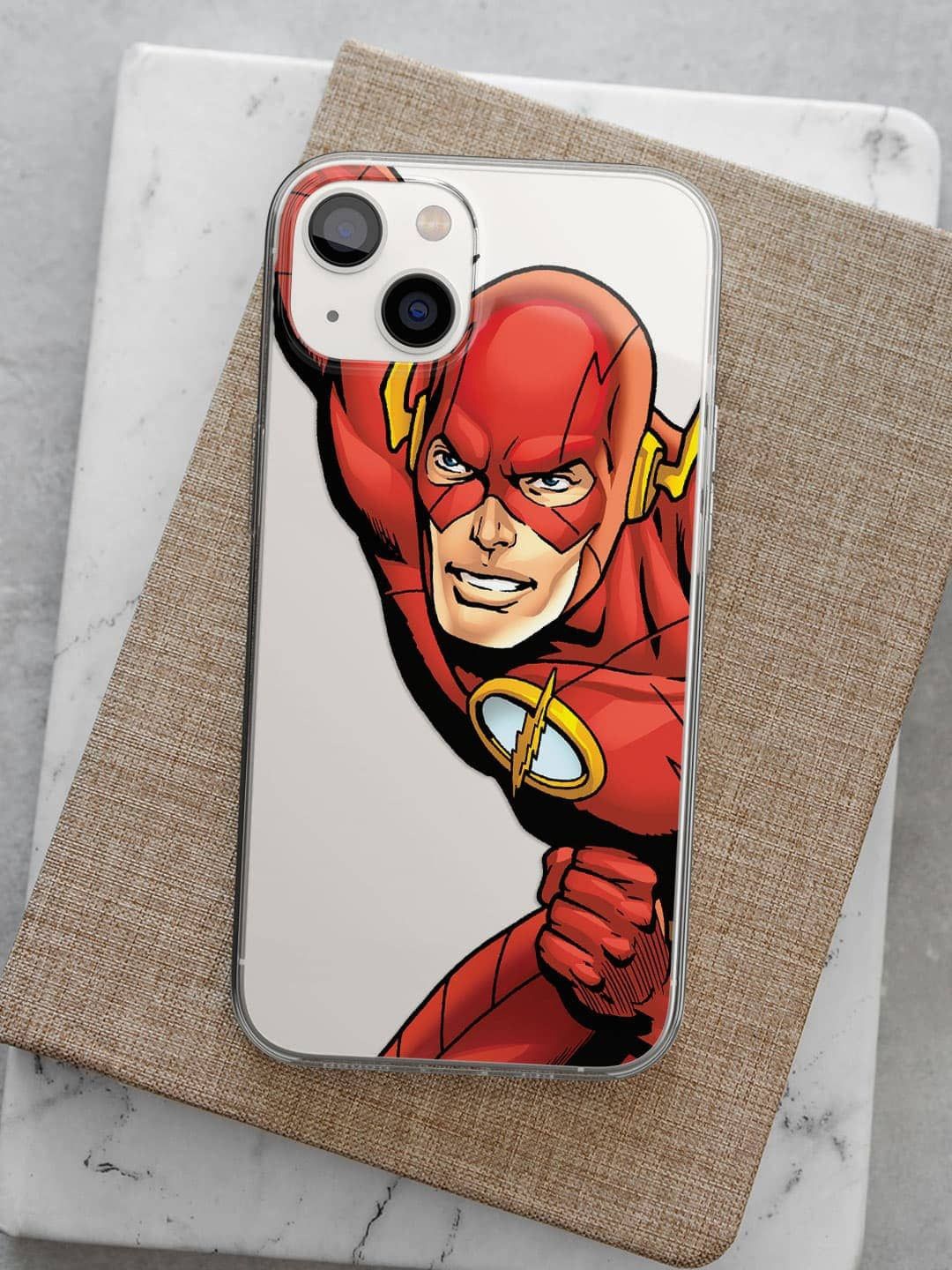 

macmerise Superhero Printed iPhone 14 Back Case Mobile Accessories, White