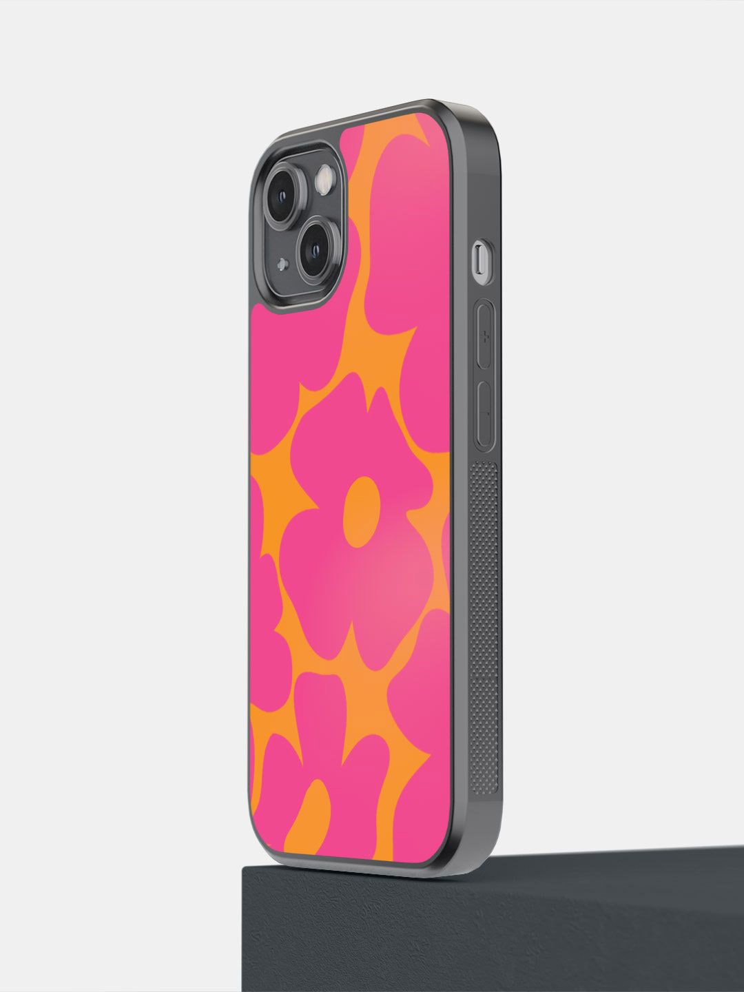 

macmerise Floral Printed iPhone 14 Back Case Mobile Accessories, Pink