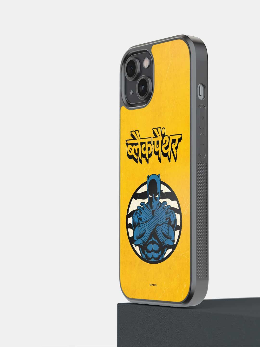 

macmerise Impact Resistant Superhero Printed iPhone 14 Back Case Mobile Accessories, Yellow
