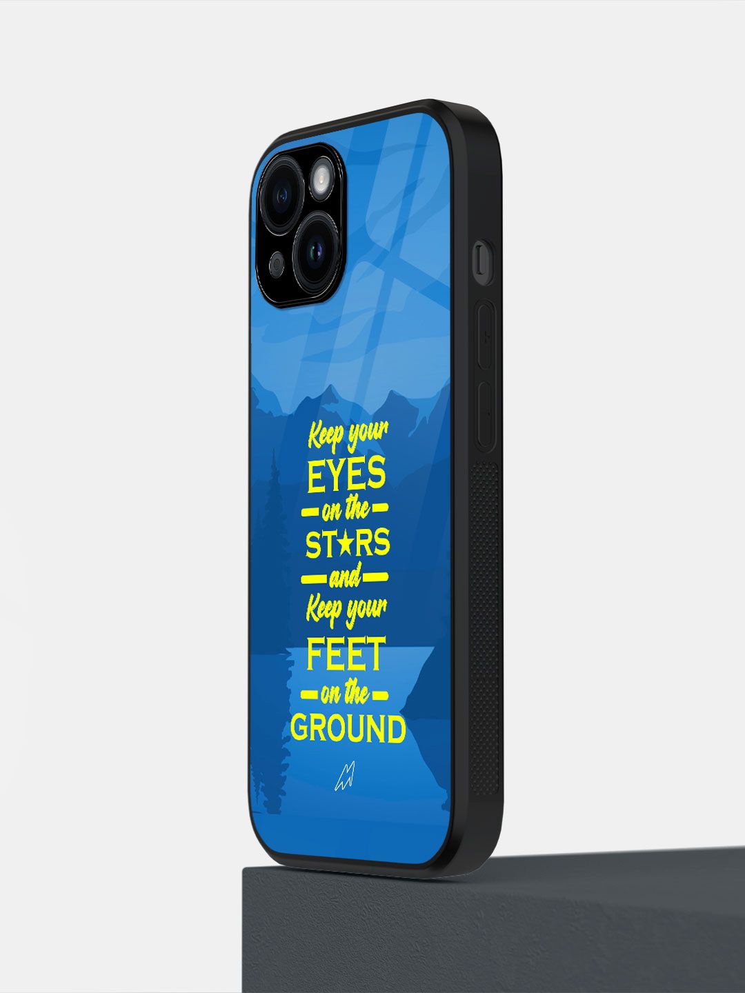 

macmerise Typography Printed Impact resistant iPhone 14 Back Case Mobile Accessories, Blue