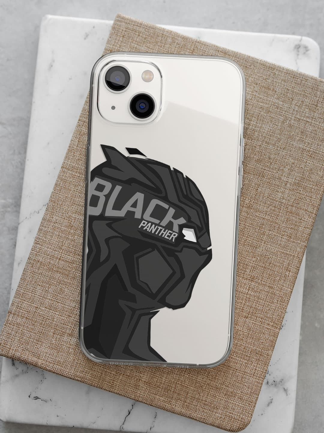 

macmerise Superhero Printed iPhone 14 Plus Back Case Mobile Accessories, Black