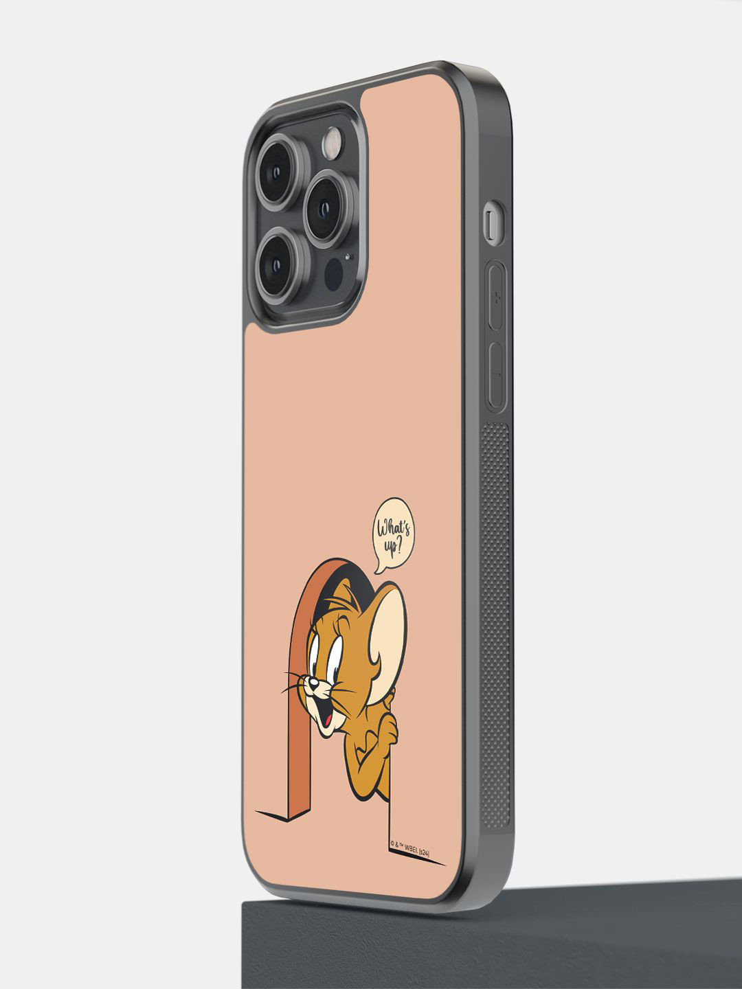 

macmerise Impact Resistant Printed iPhone 14 Pro Max Back Case Mobile Accessories, Peach