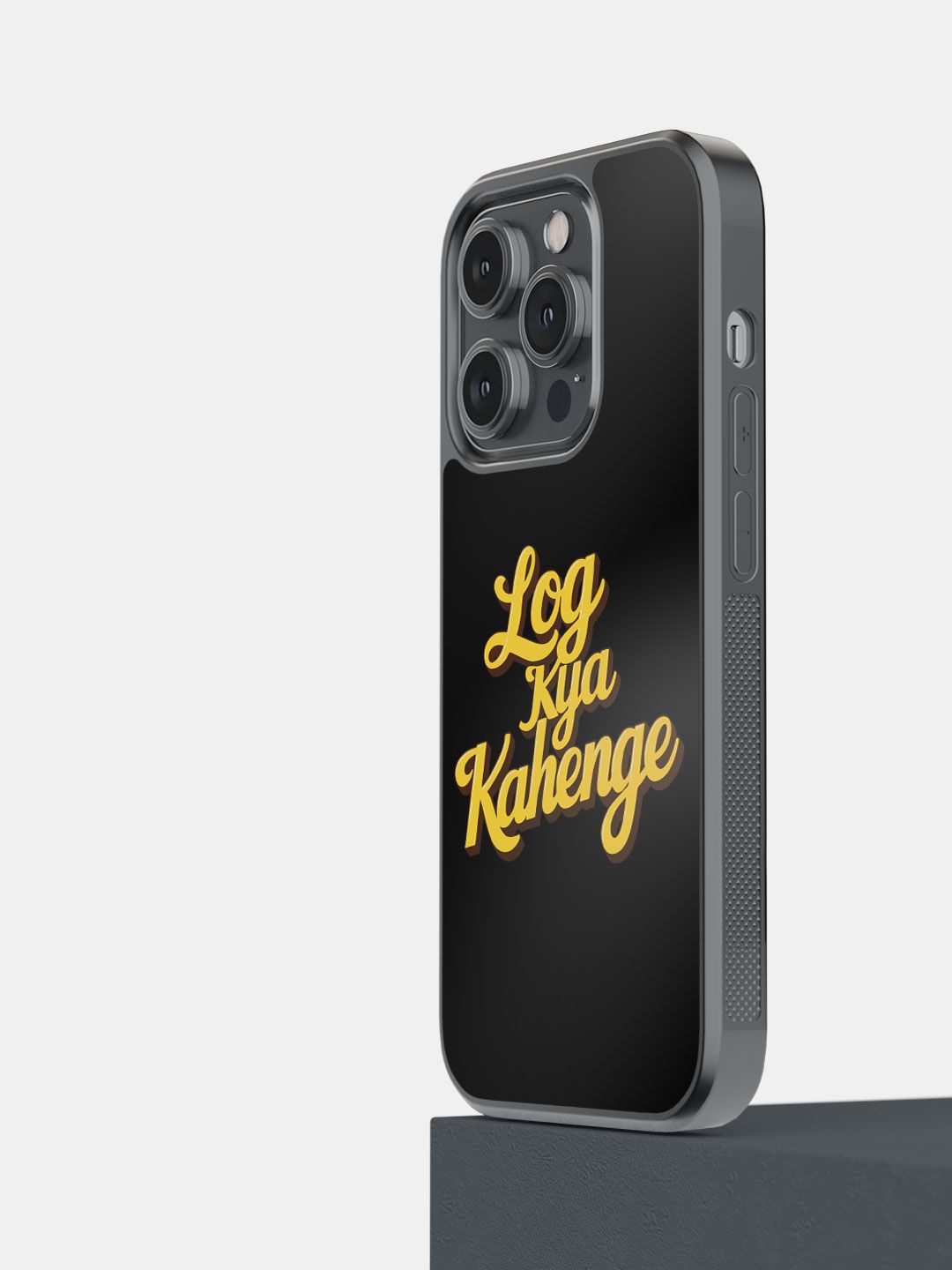 macmerise Impact Resistant Printed iPhone 14 Pro Back Case Mobile Accessories, Black