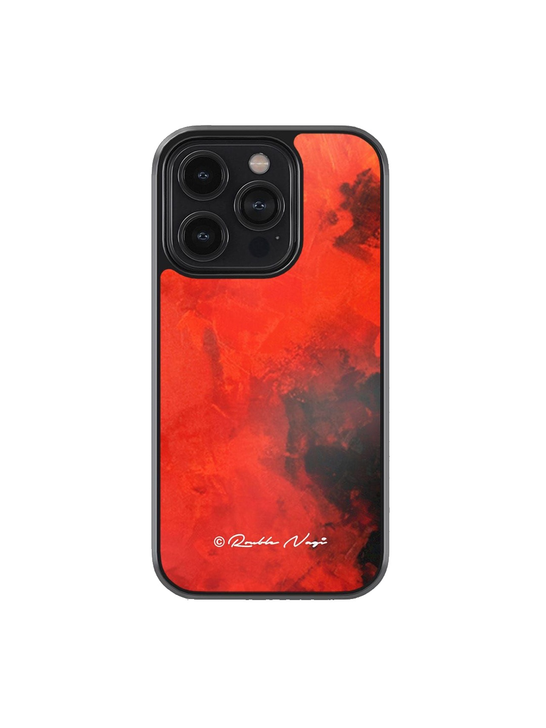 

macmerise Quirky Printed iPhone 14 Pro Back Case Mobile Accessories, Red
