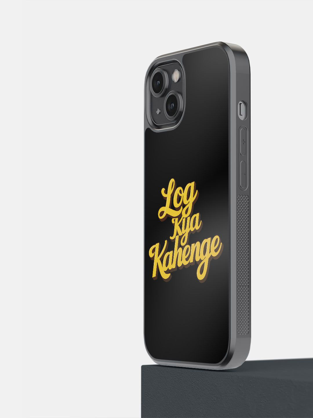 

macmerise Impact Resistant Typography Printed iPhone 14 Back Case Mobile Accessories, Black