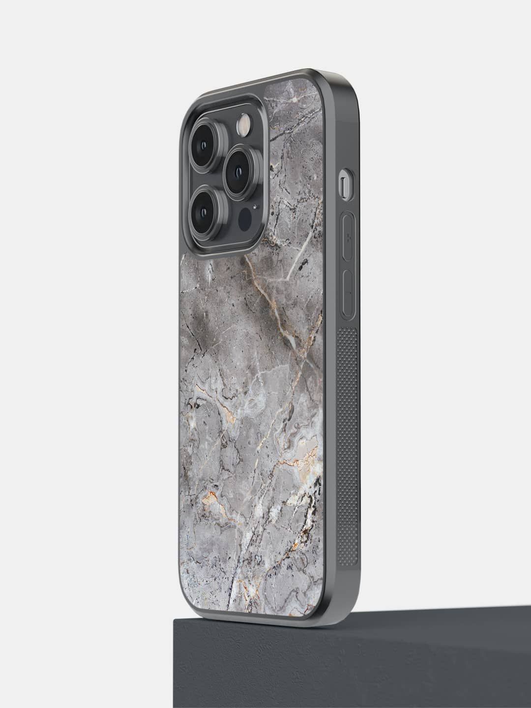 

macmerise Impact Resistant Quirky Printed iPhone 14 Pro Back Case Mobile Accessories, Grey