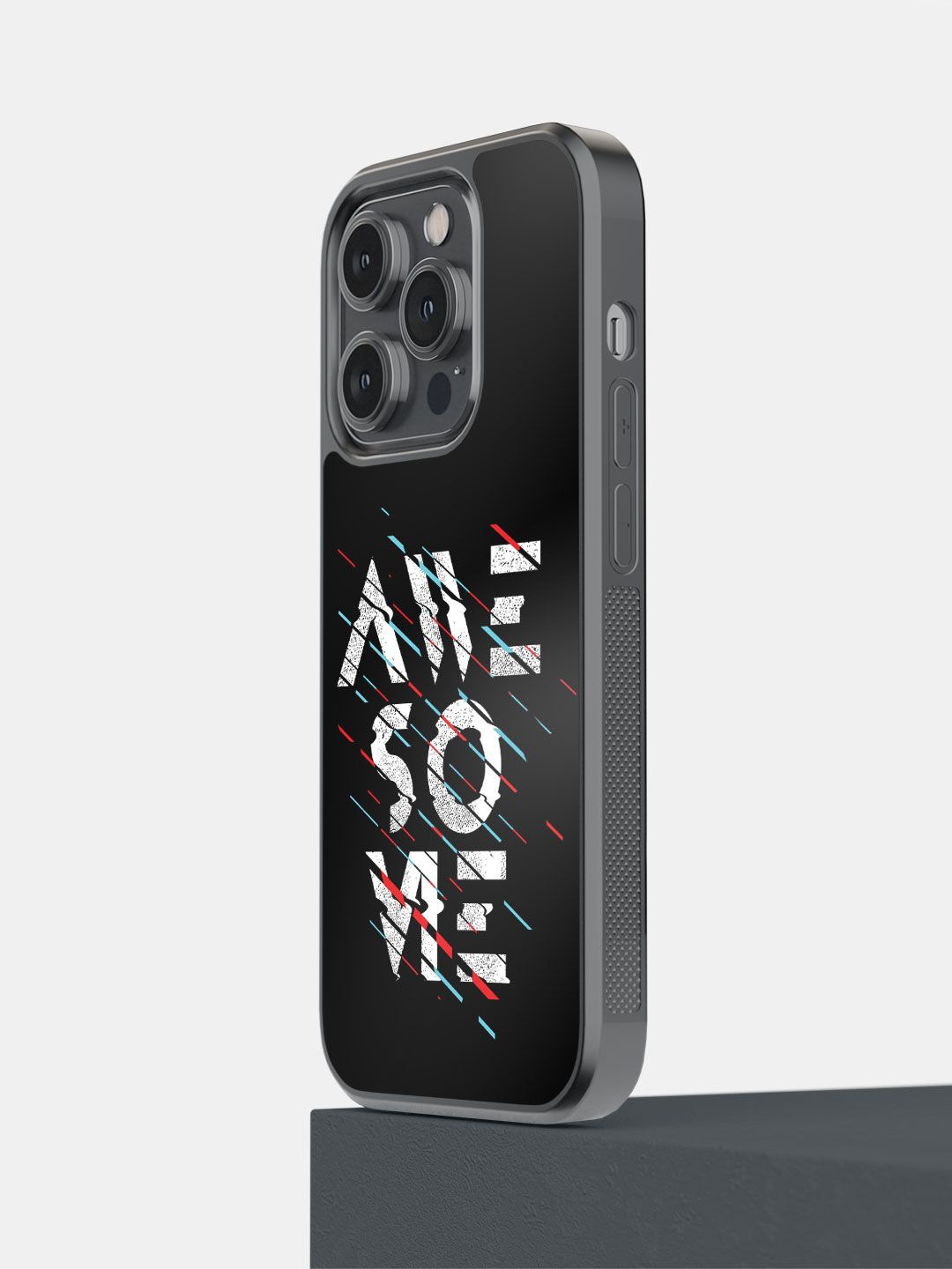 

macmerise Impact Resistant Printed iPhone 14 Pro Back Case Mobile Accessories, Black