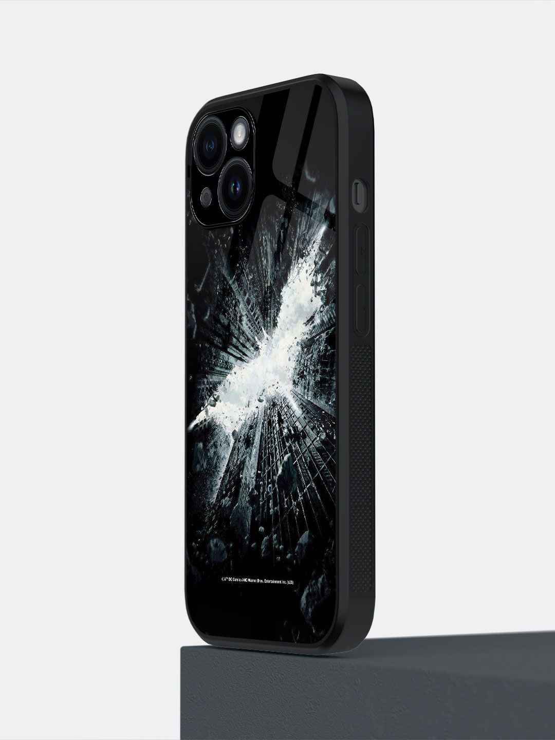 

macmerise Impact Resistant Superhero Printed iPhone 14 Back Case Mobile Accessories, Black