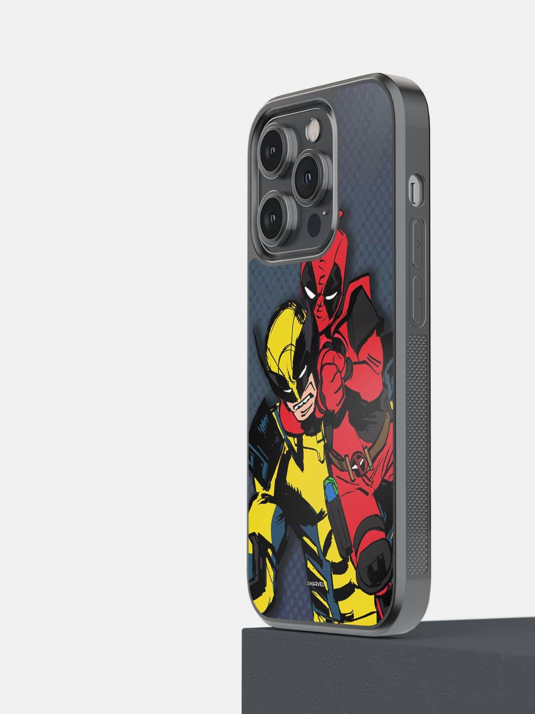 

macmerise Impact Resistant Superhero Printed iPhone 14 Pro Back Case Mobile Accessories, Black