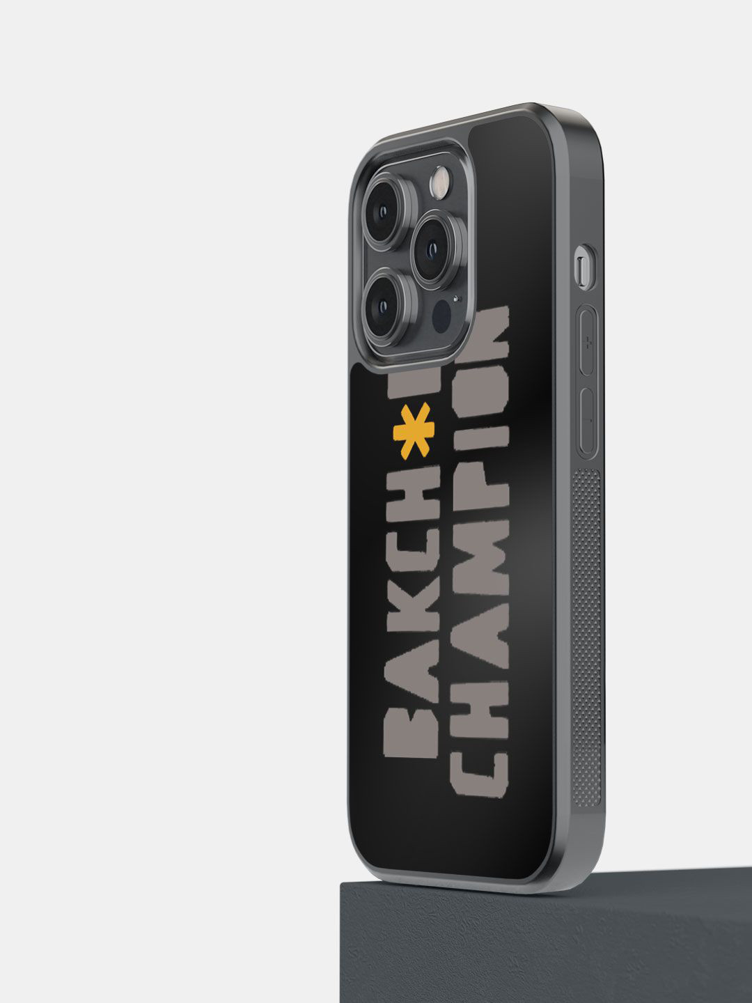 

macmerise Impact Resistant Printed iPhone 14 Pro Back Case Mobile Accessories, Black