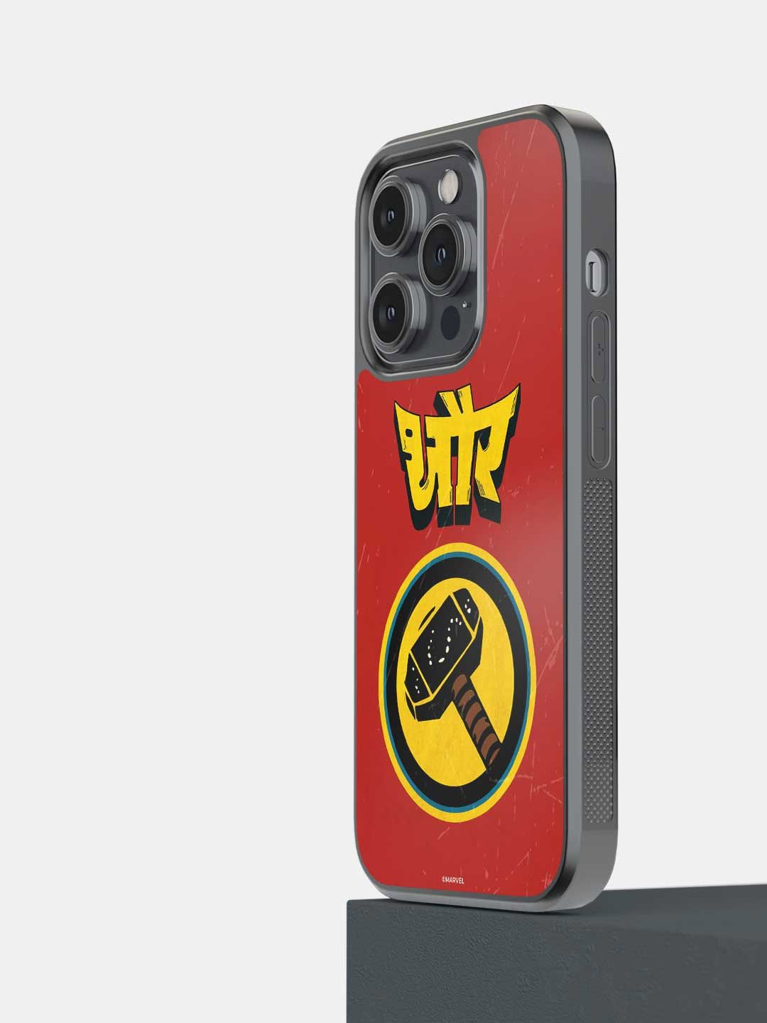 

macmerise Typography Printed iPhone 14 Pro Impact Resistant Back Case Mobile Accessories, Red