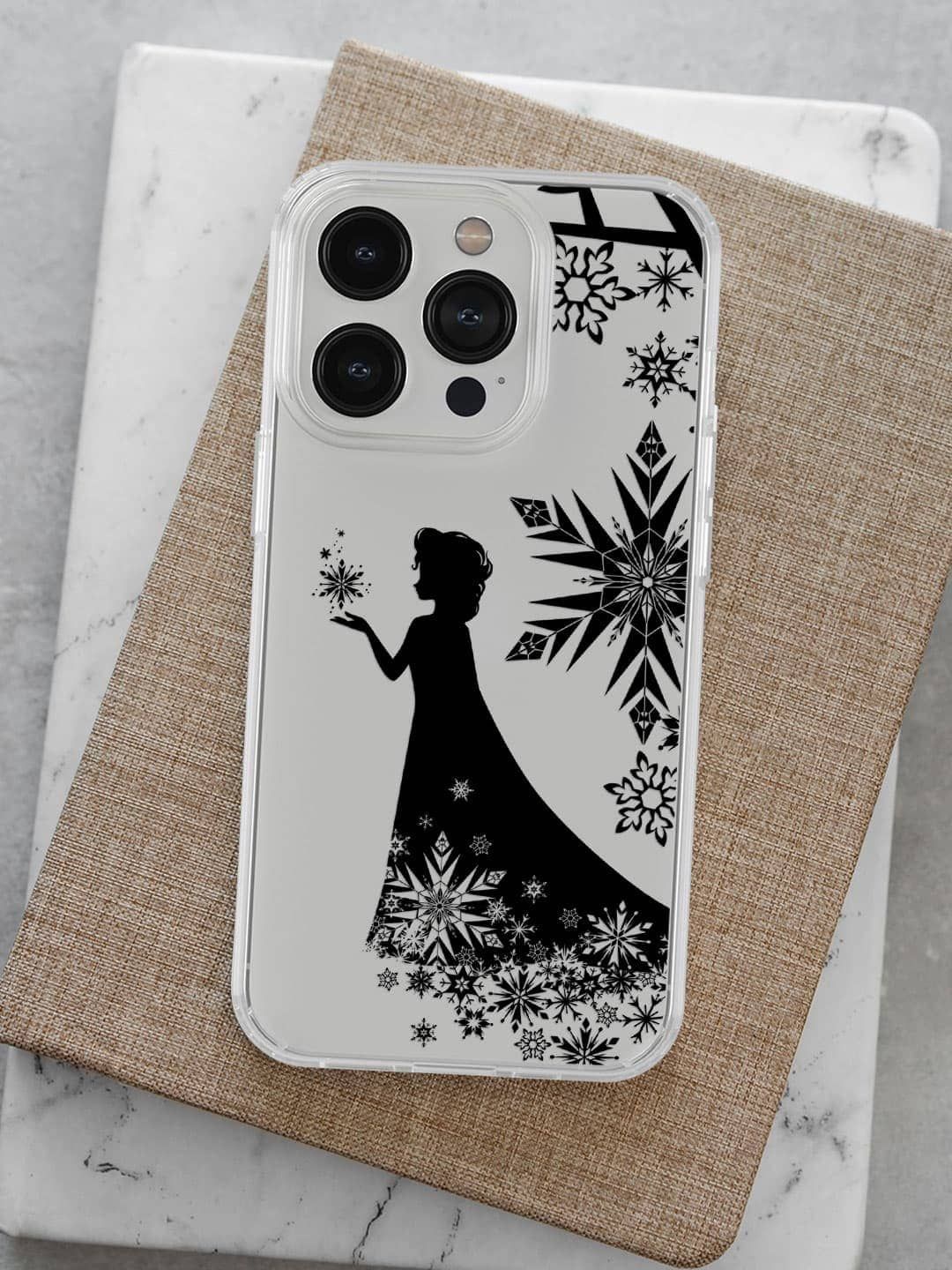 

macmerise Quirky Printed iPhone 14 Pro Max Back Case Mobile Accessories, White