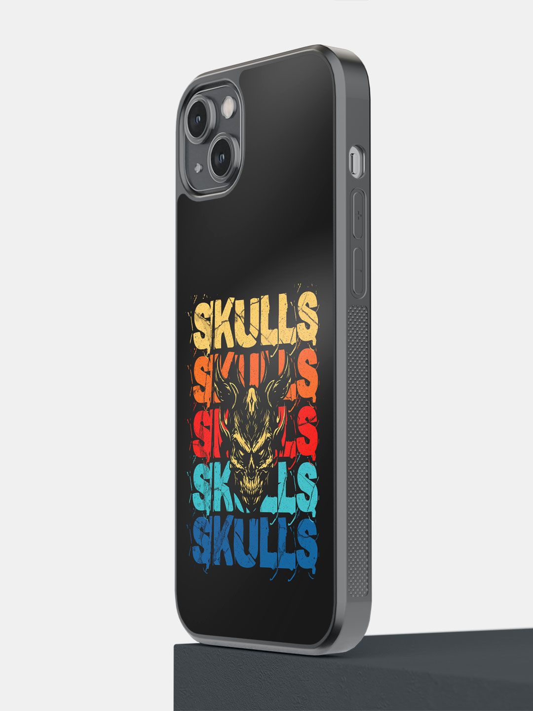 

macmerise Impact Resistant Typography Printed iPhone 14 Plus Back Case Mobile Accessories, Black